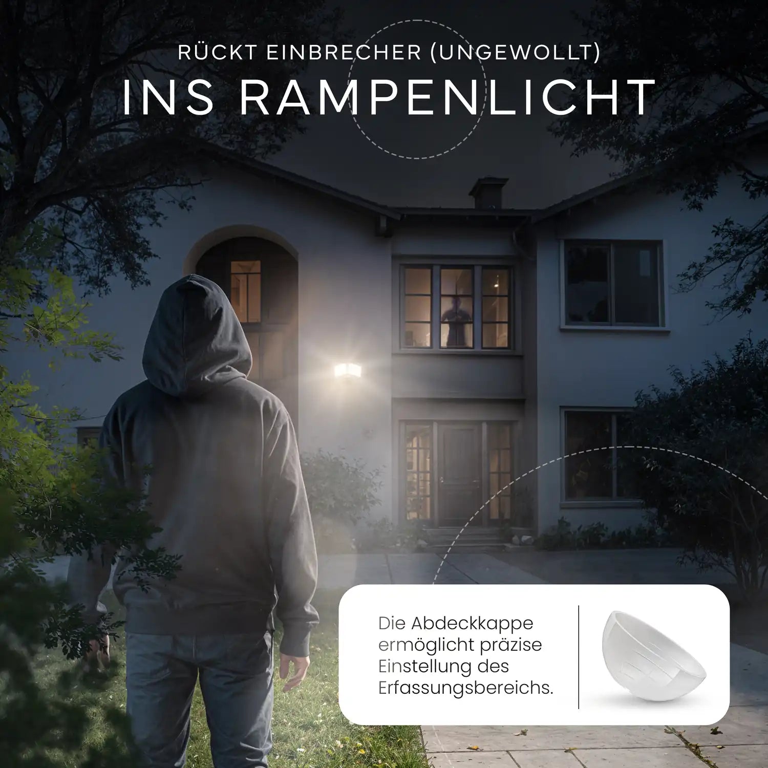 Wandleuchte LUMAX DUO mit Sensor