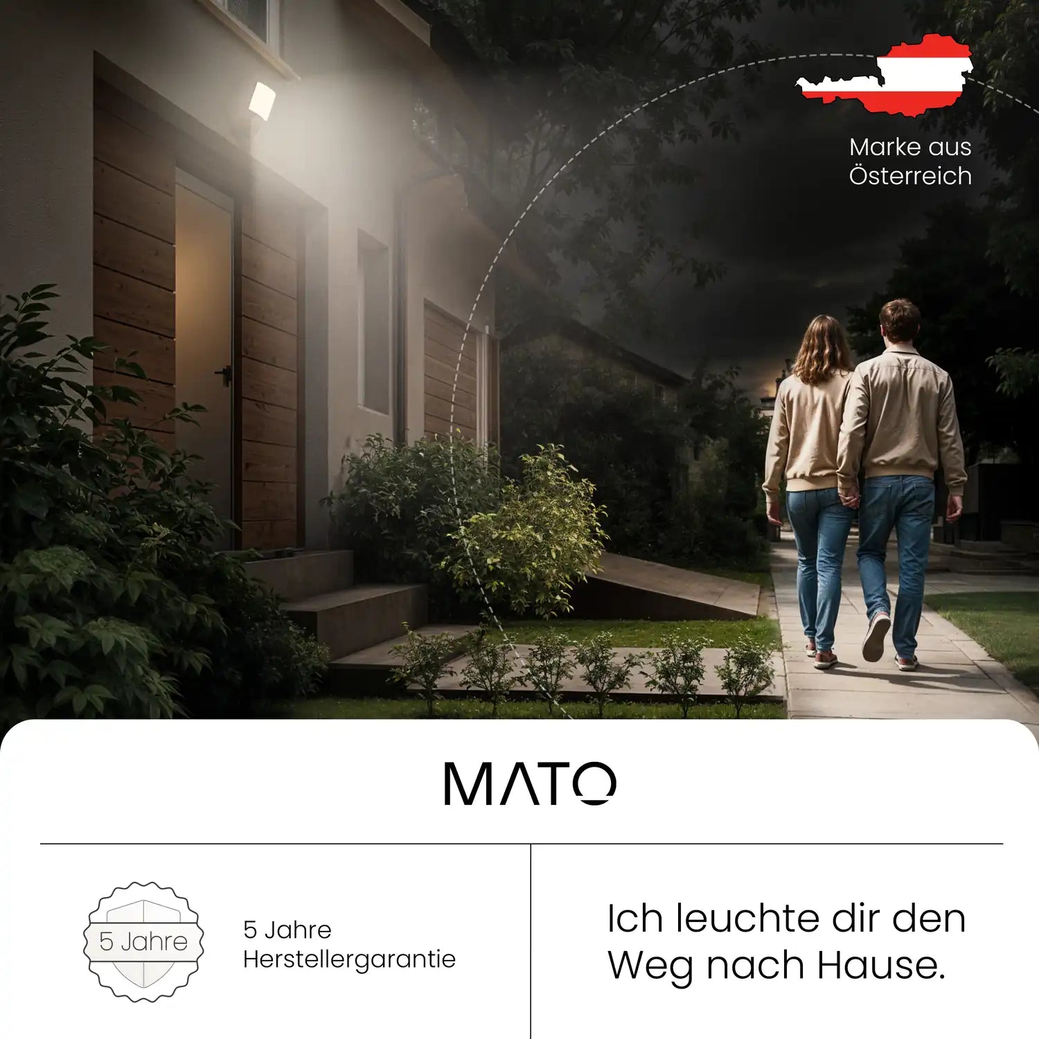 Wandleuchte LUMAX mit Sensor