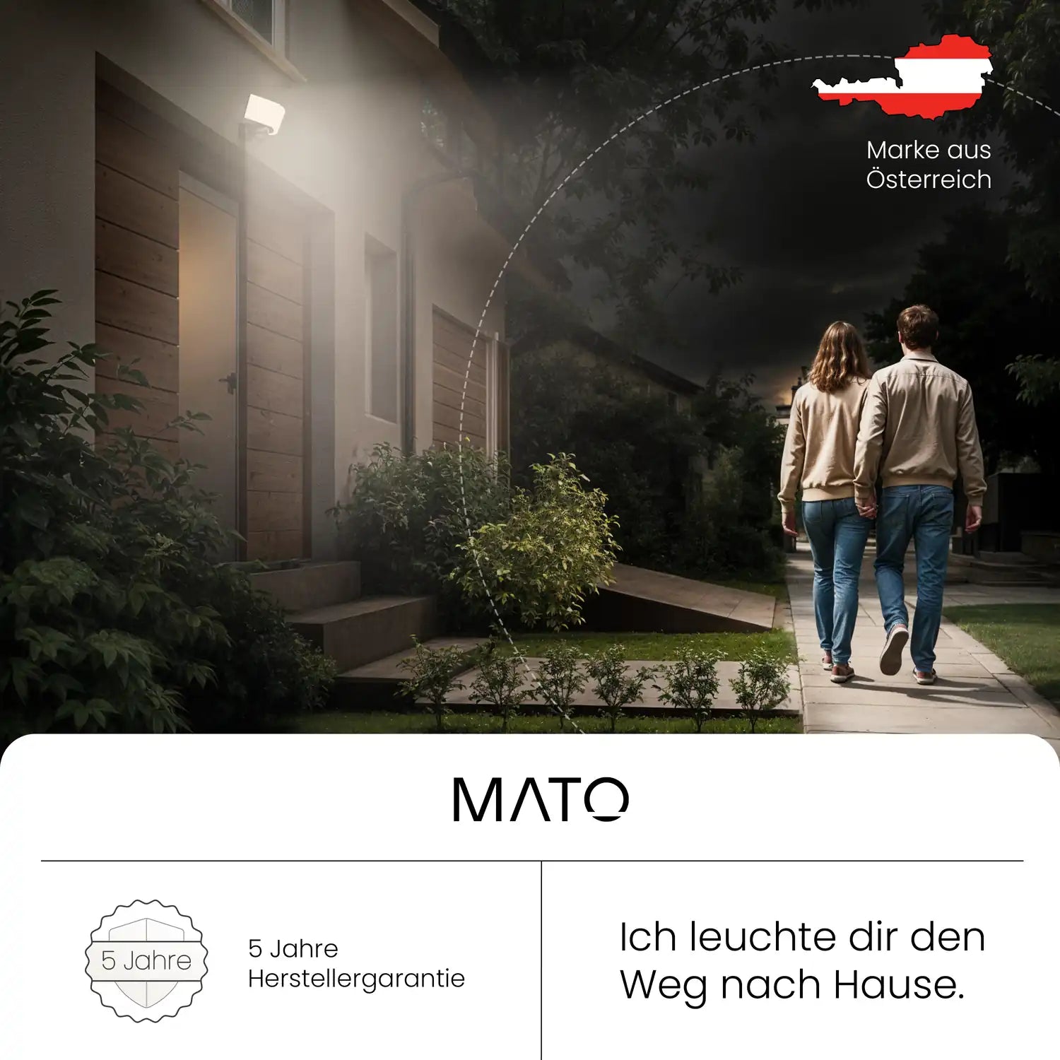 Wandleuchte LUMAX DUO mit Sensor