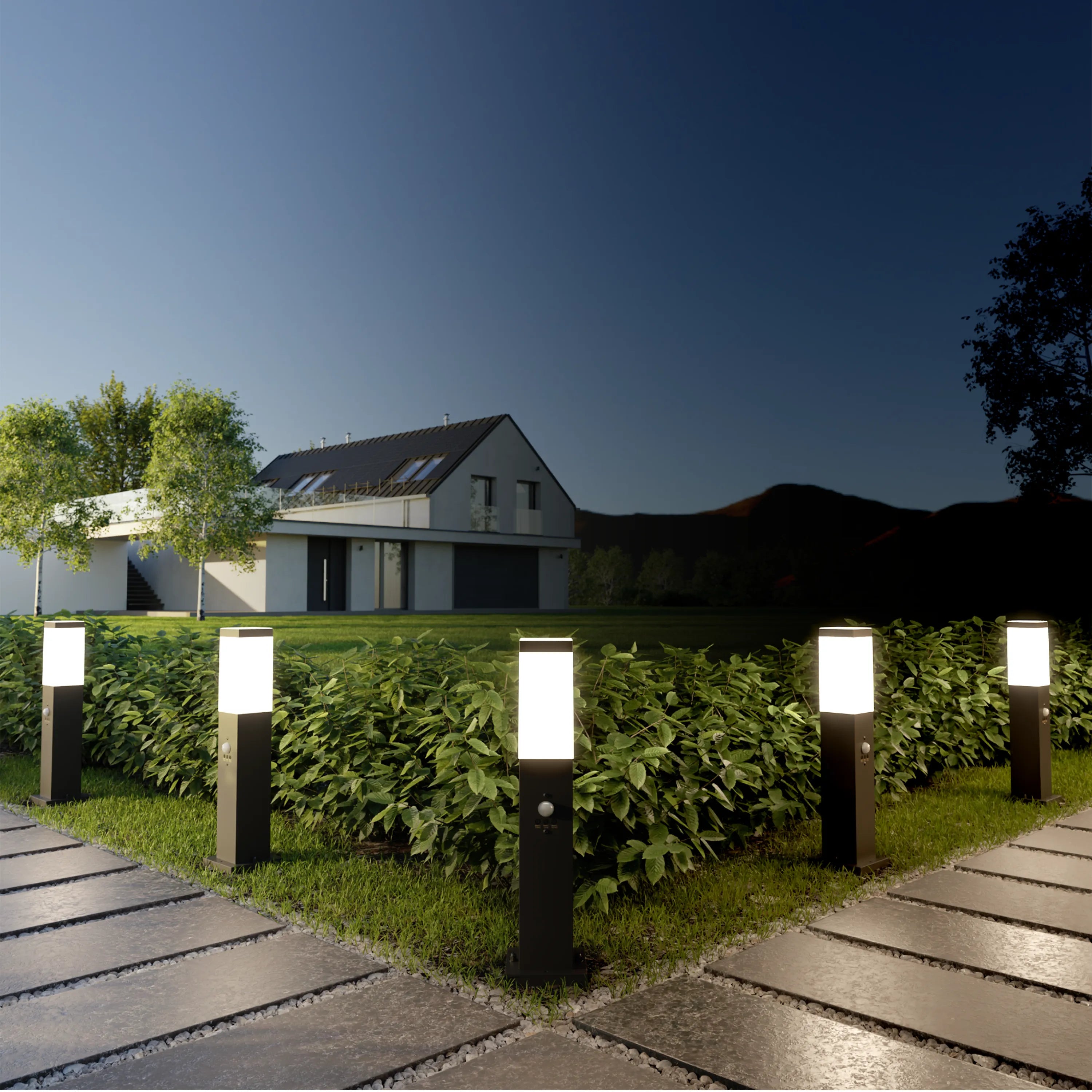 Wegeleuchte TAVO mit Steckdose