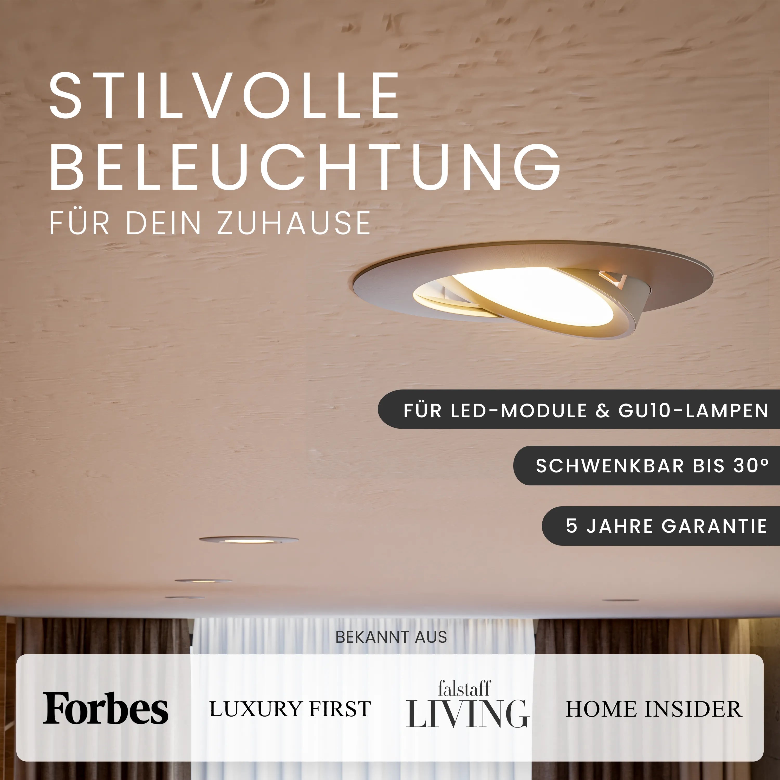 Einbaustrahler NUO, ohne Leuchtmittel