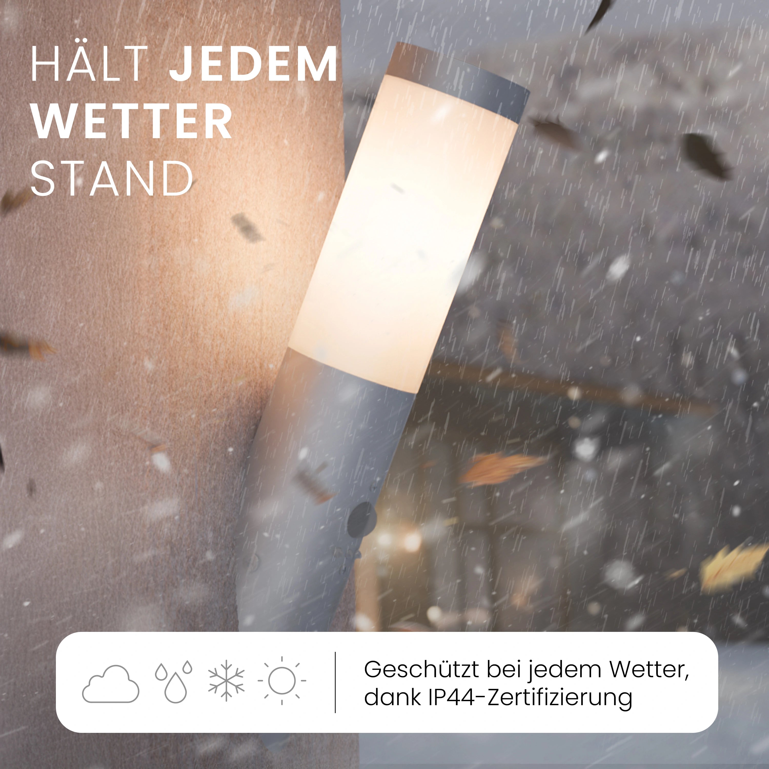 Wandleuchte WAVO mit Sensor