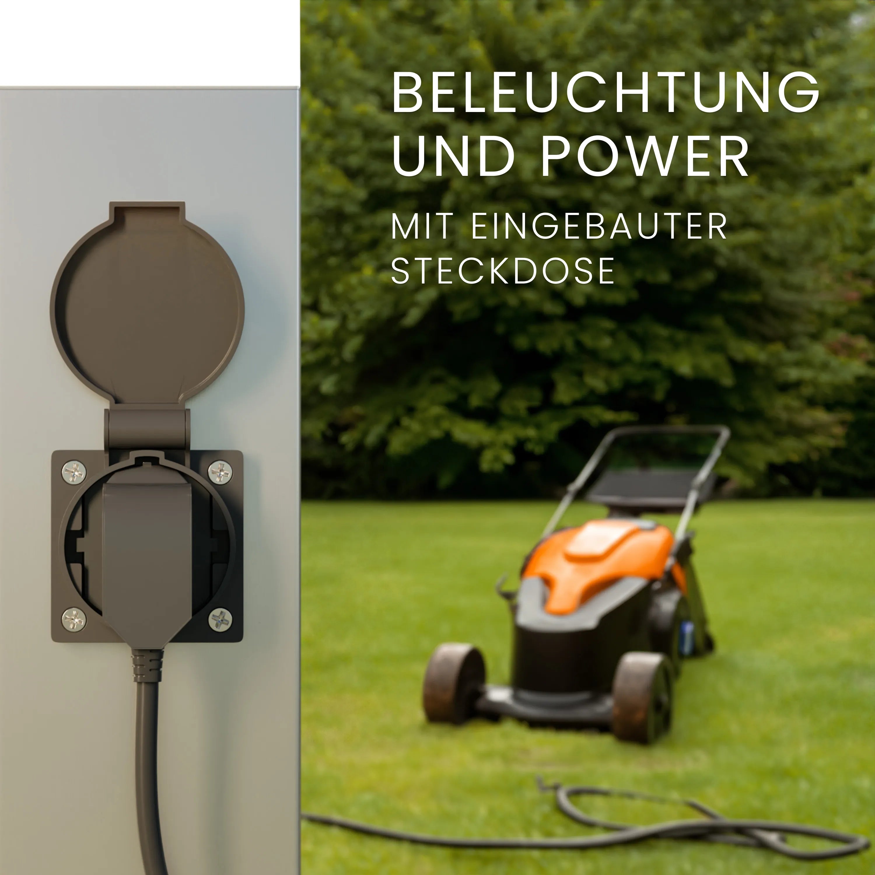 Wegeleuchte TAVO mit Steckdose