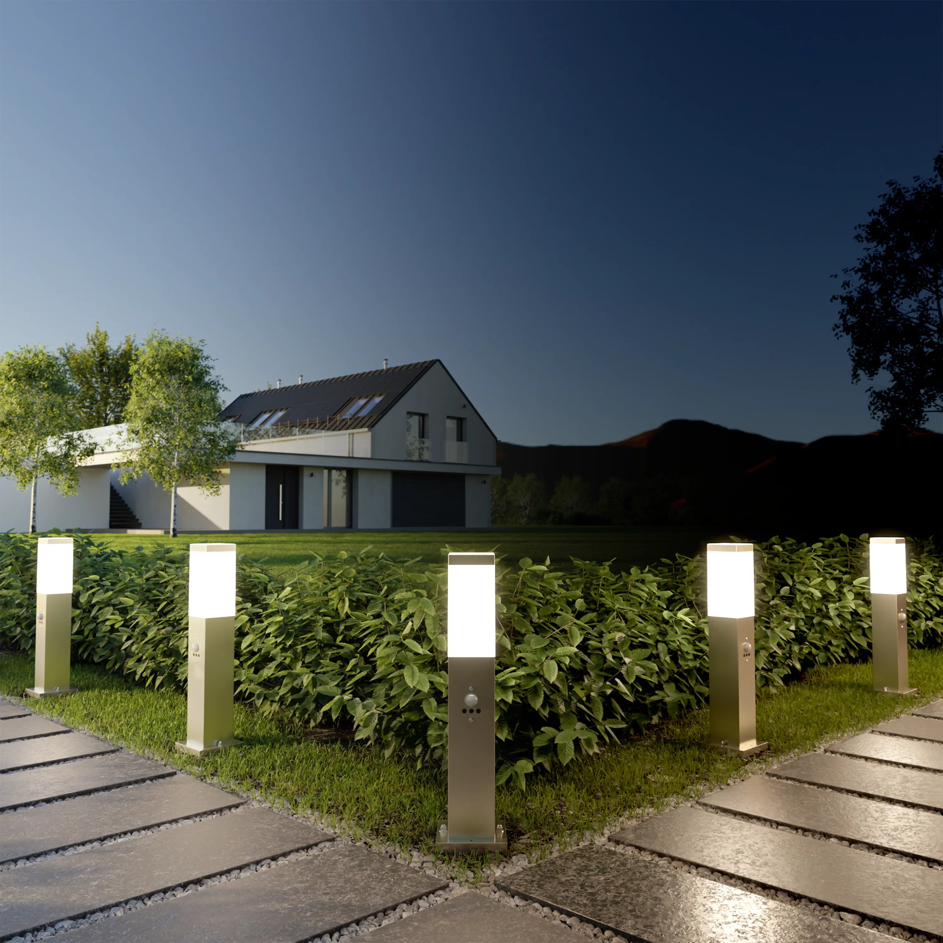 Wegeleuchte TAVO mit Steckdose