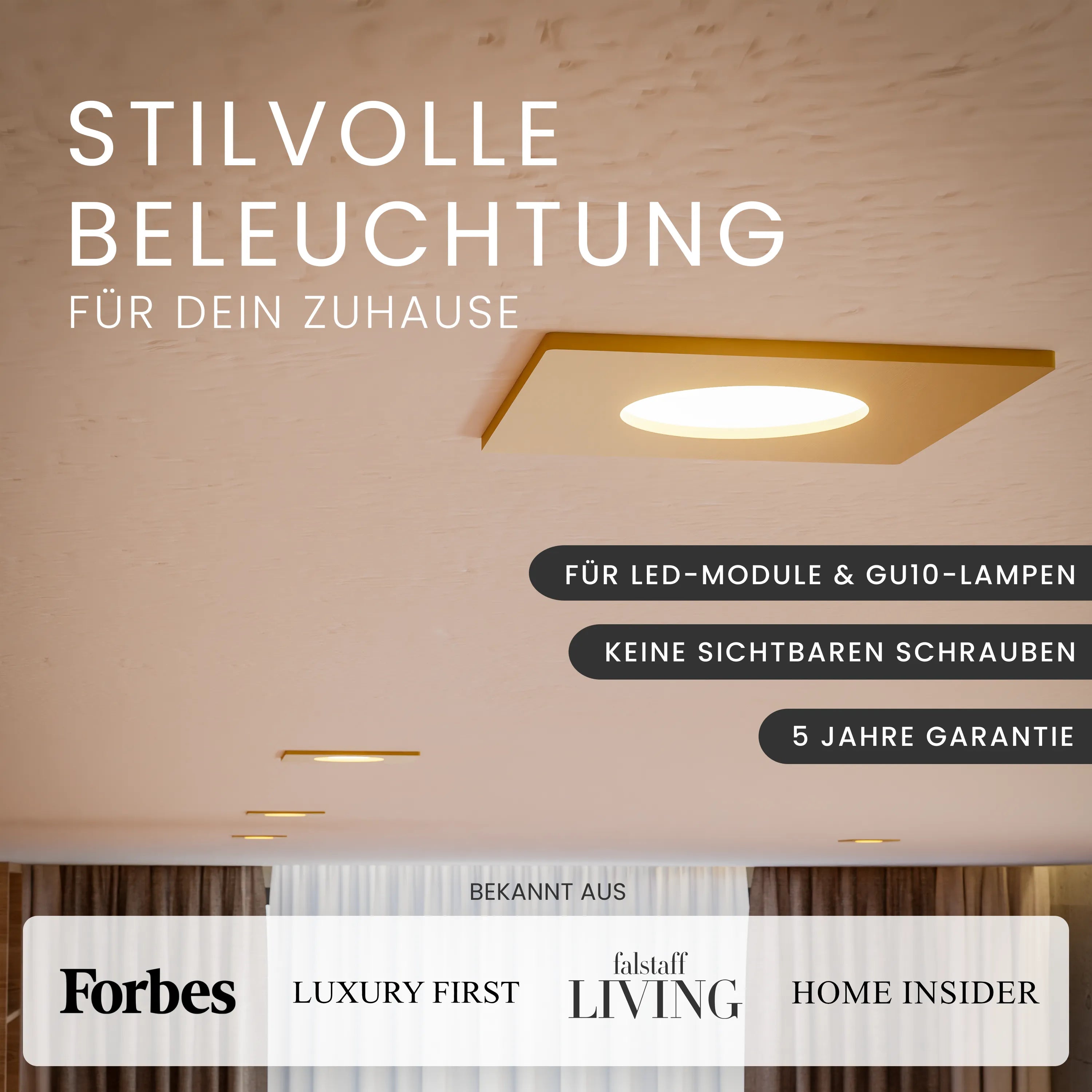 Einbaustrahler TEA, ohne Leuchtmittel