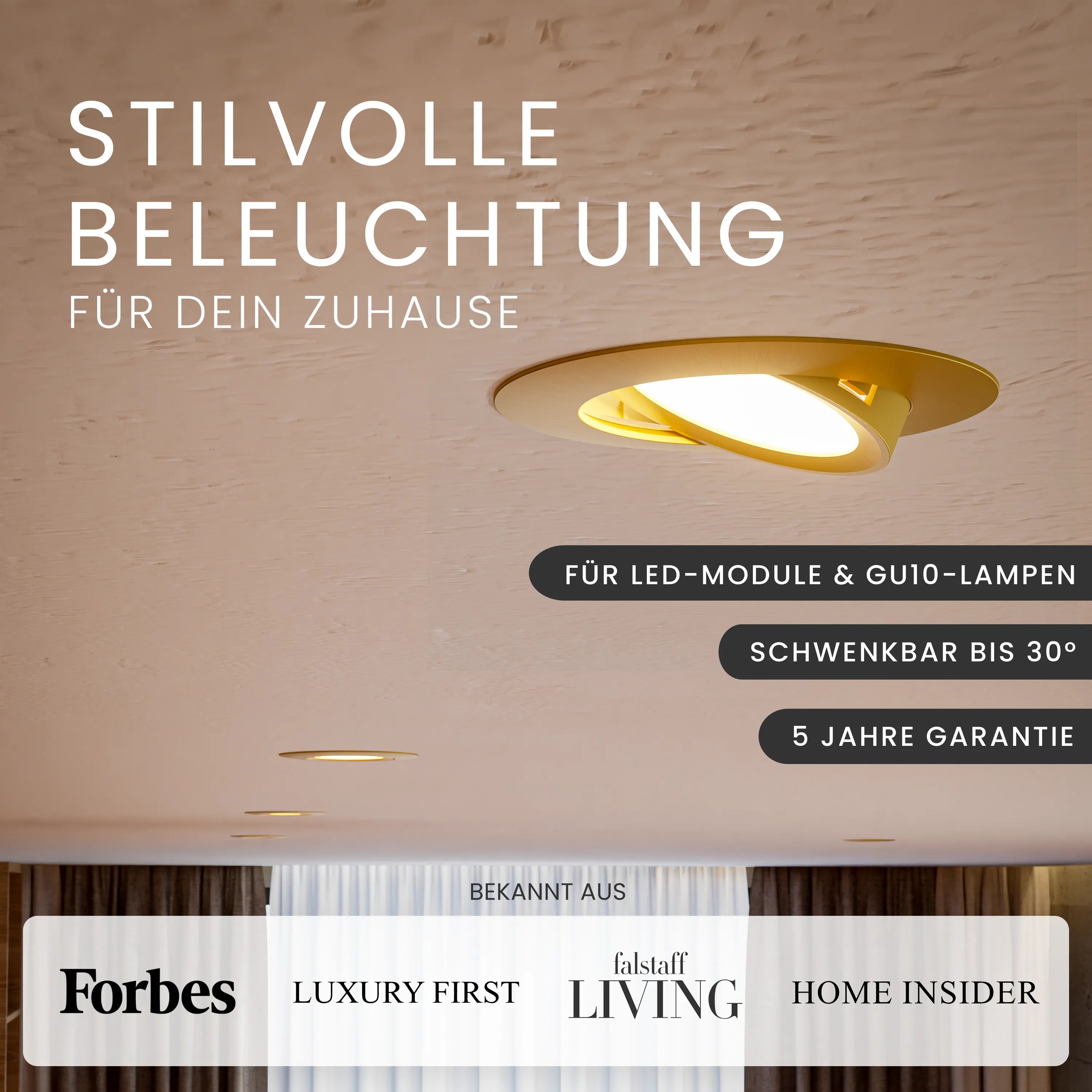 Einbaustrahler NUO, ohne Leuchtmittel