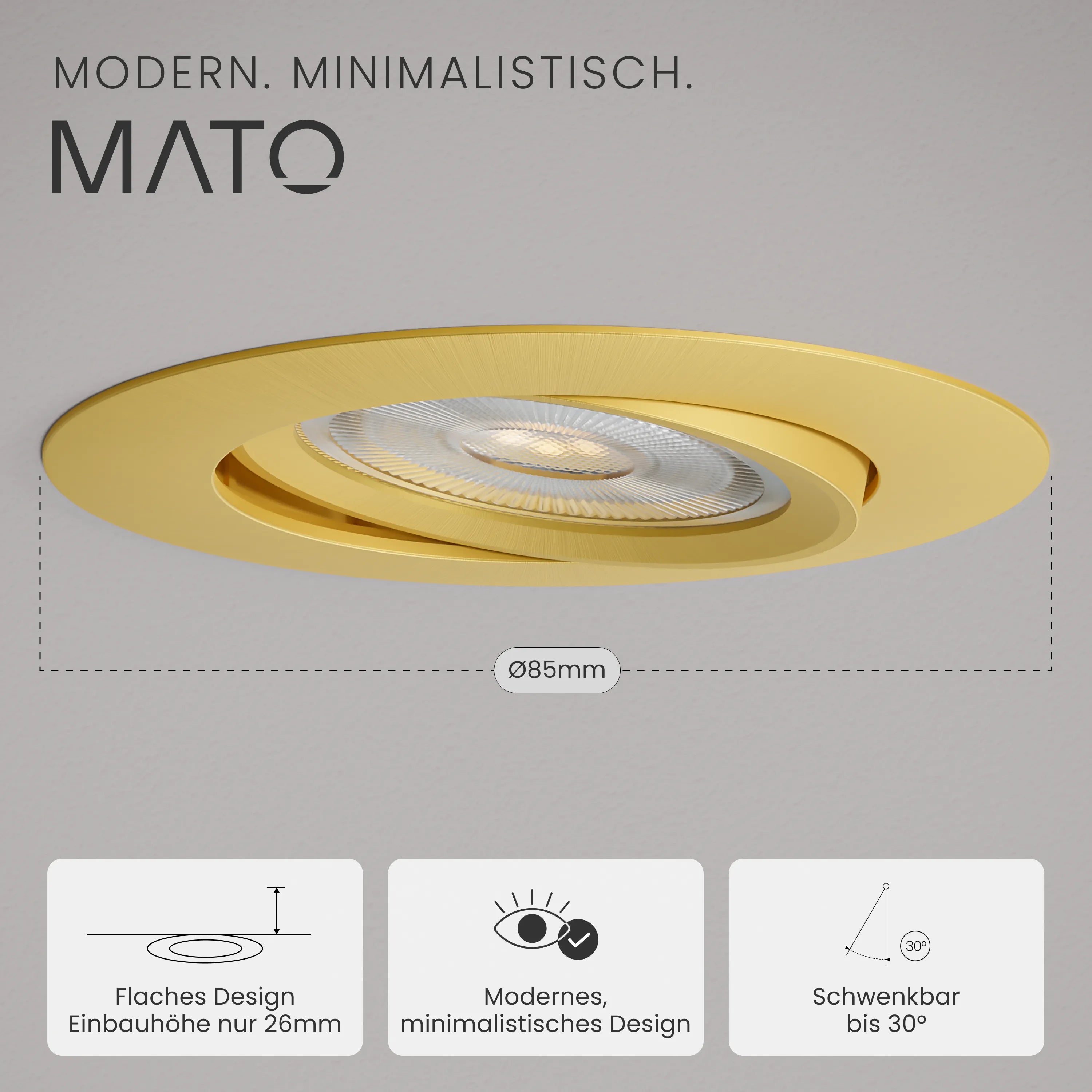 Einbaustrahler NUO, ohne Leuchtmittel