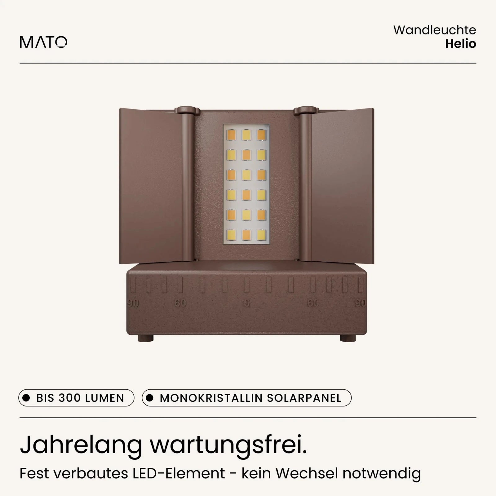 Solar Wandleuchte HELIO - MATO