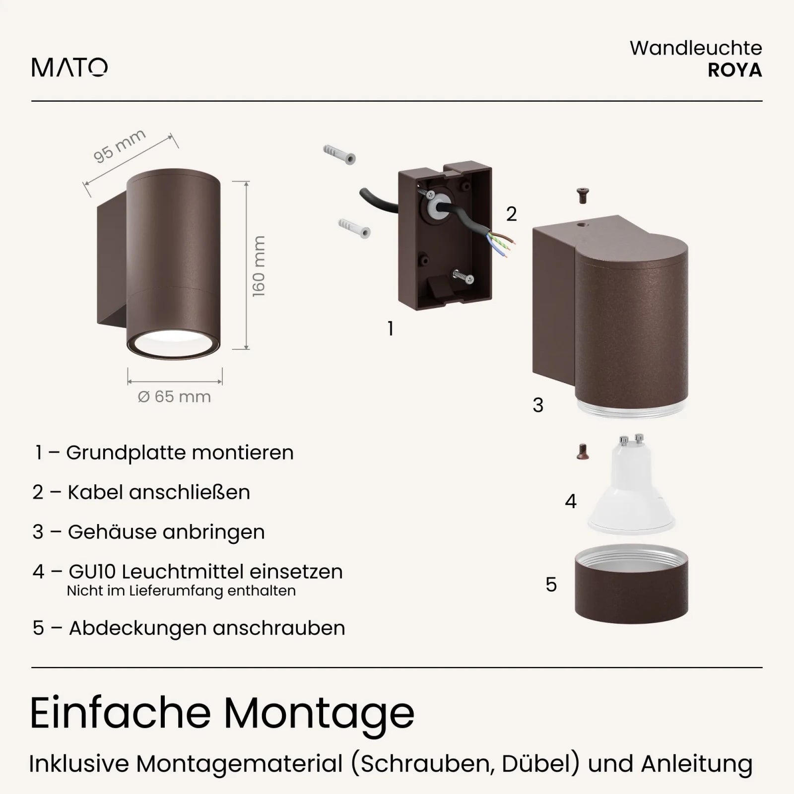 Wandleuchte ROYA - MATO