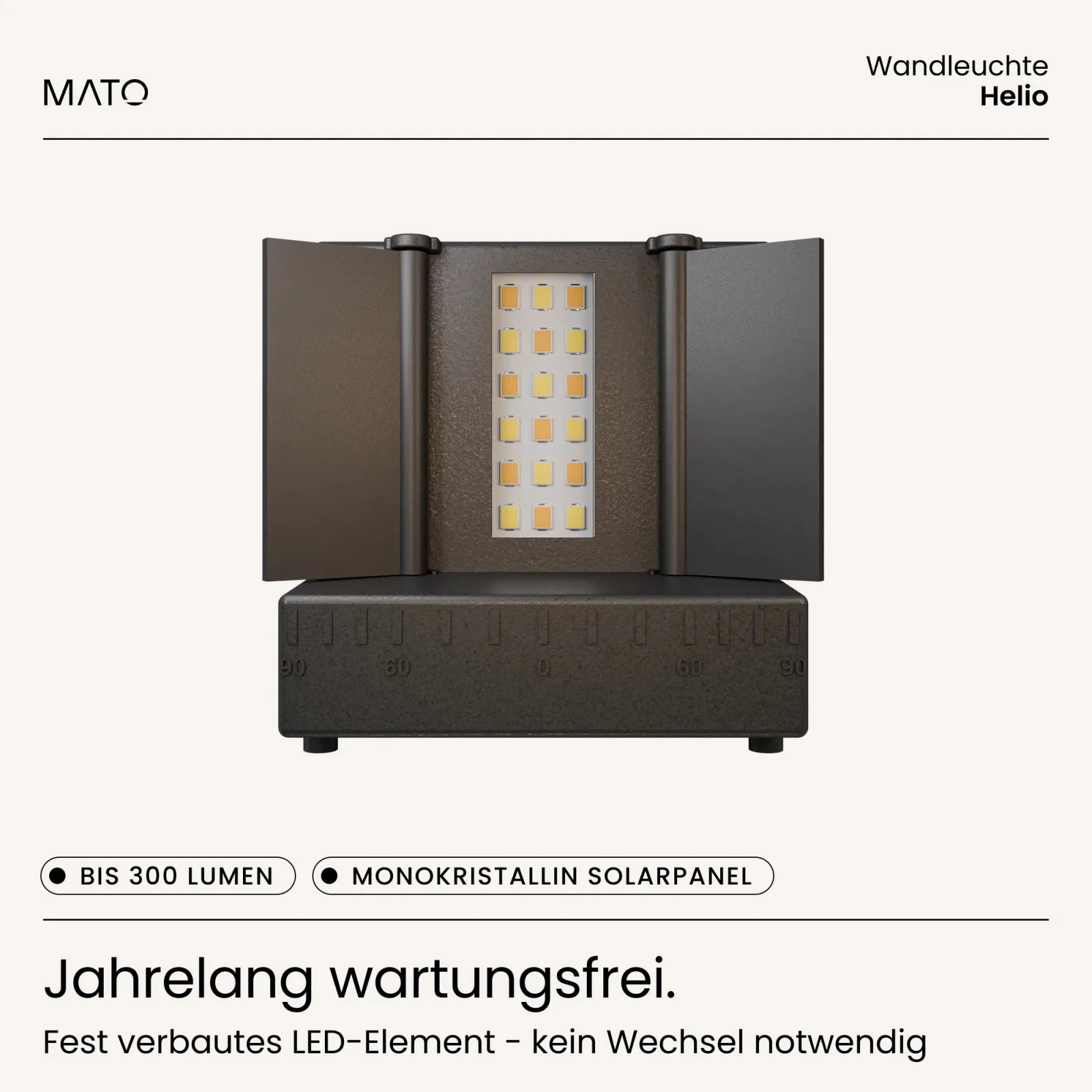 Solar Wandleuchte HELIO - MATO