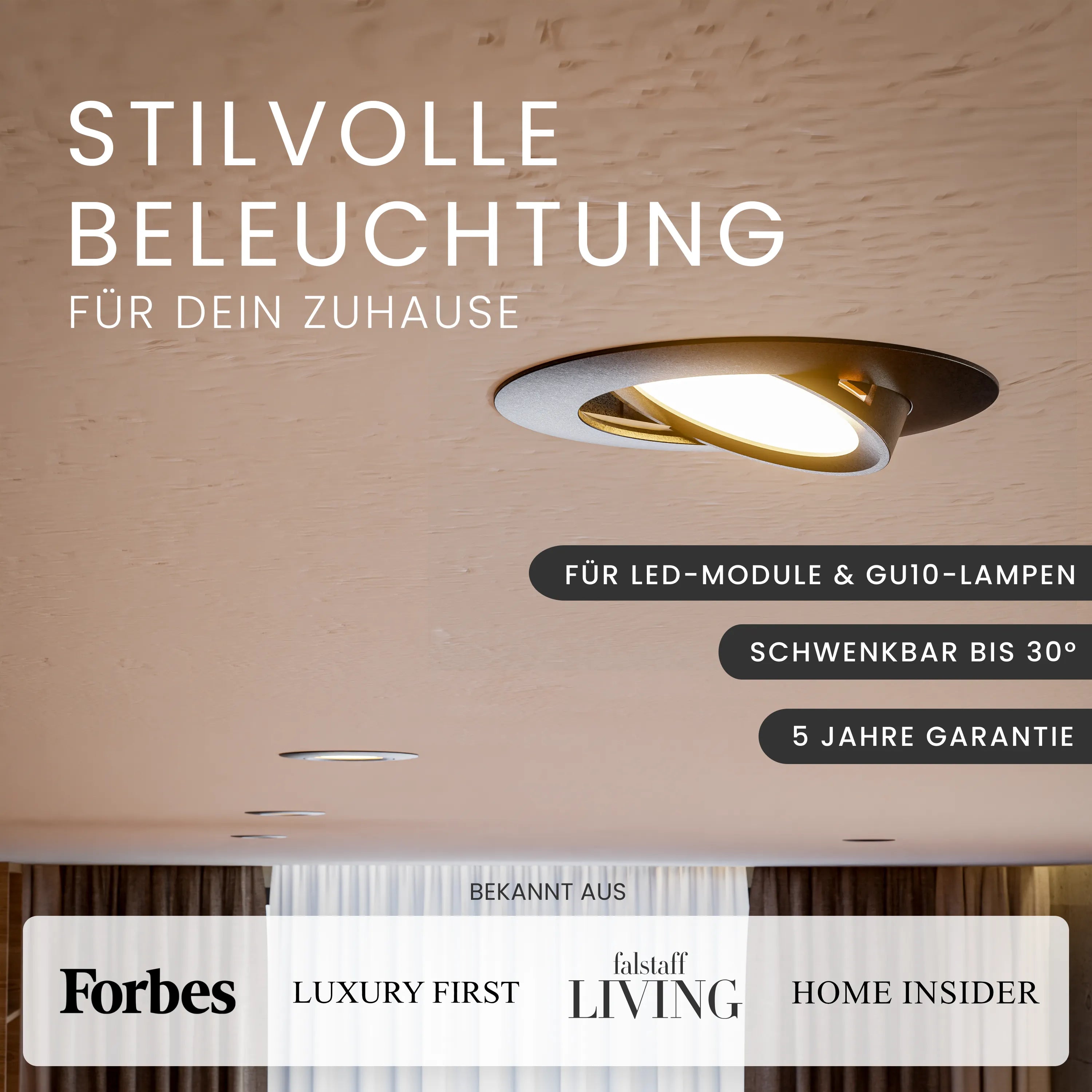 Einbaustrahler NUO, ohne Leuchtmittel