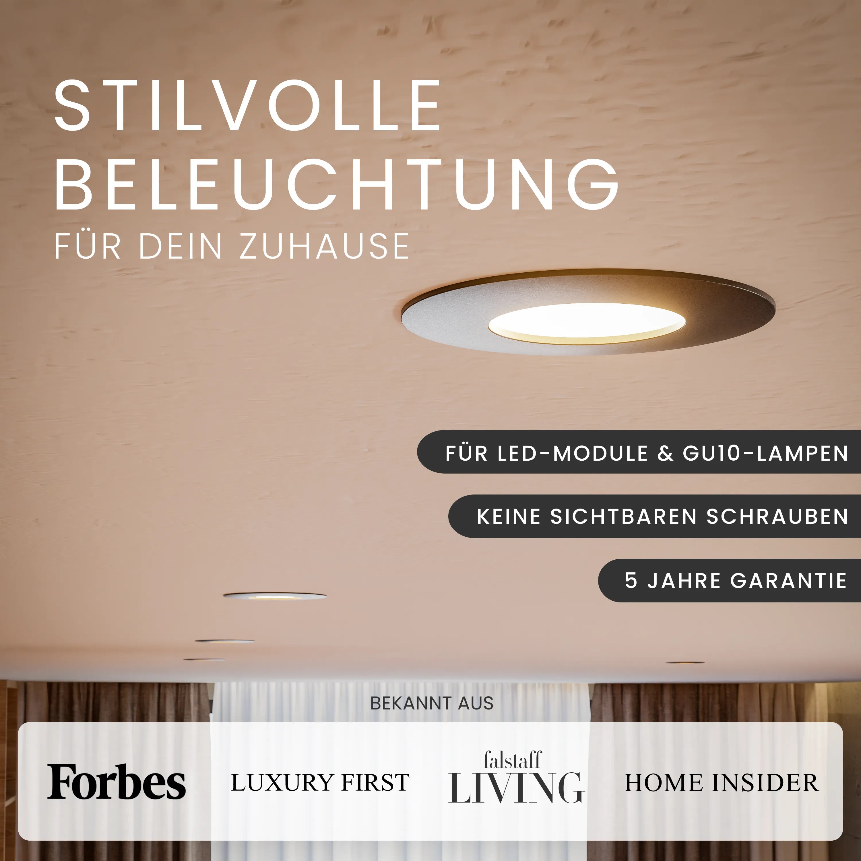 Einbaustrahler NUA, ohne Leuchtmittel