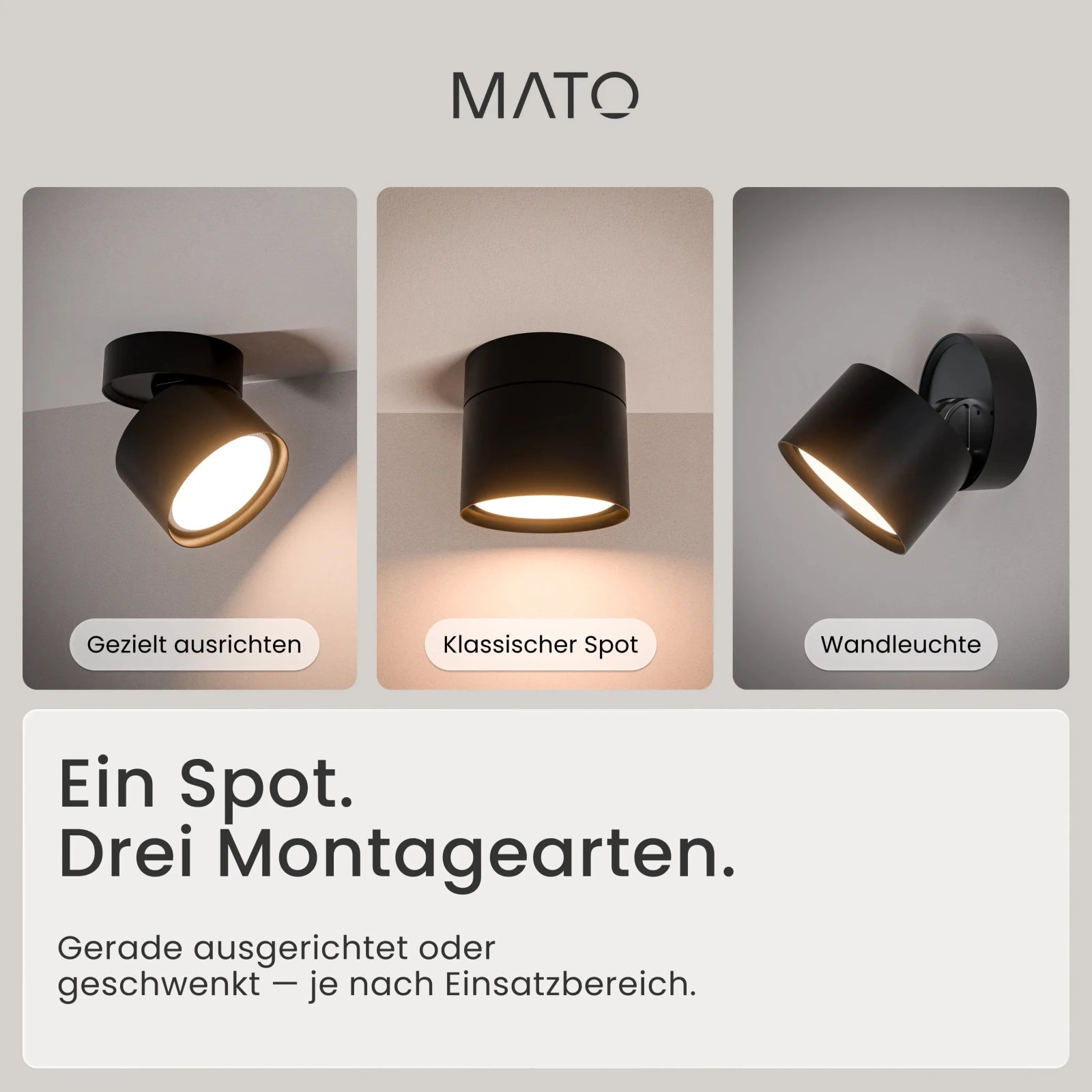 Aufbauspot VARA, GX53 - MATO