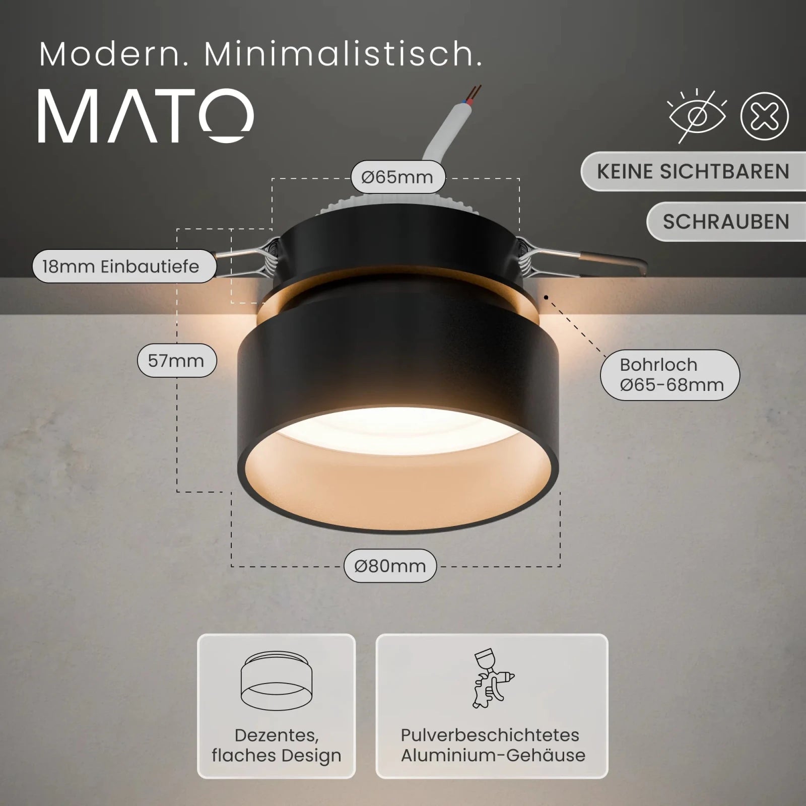 Einbauspot LURA - MATO