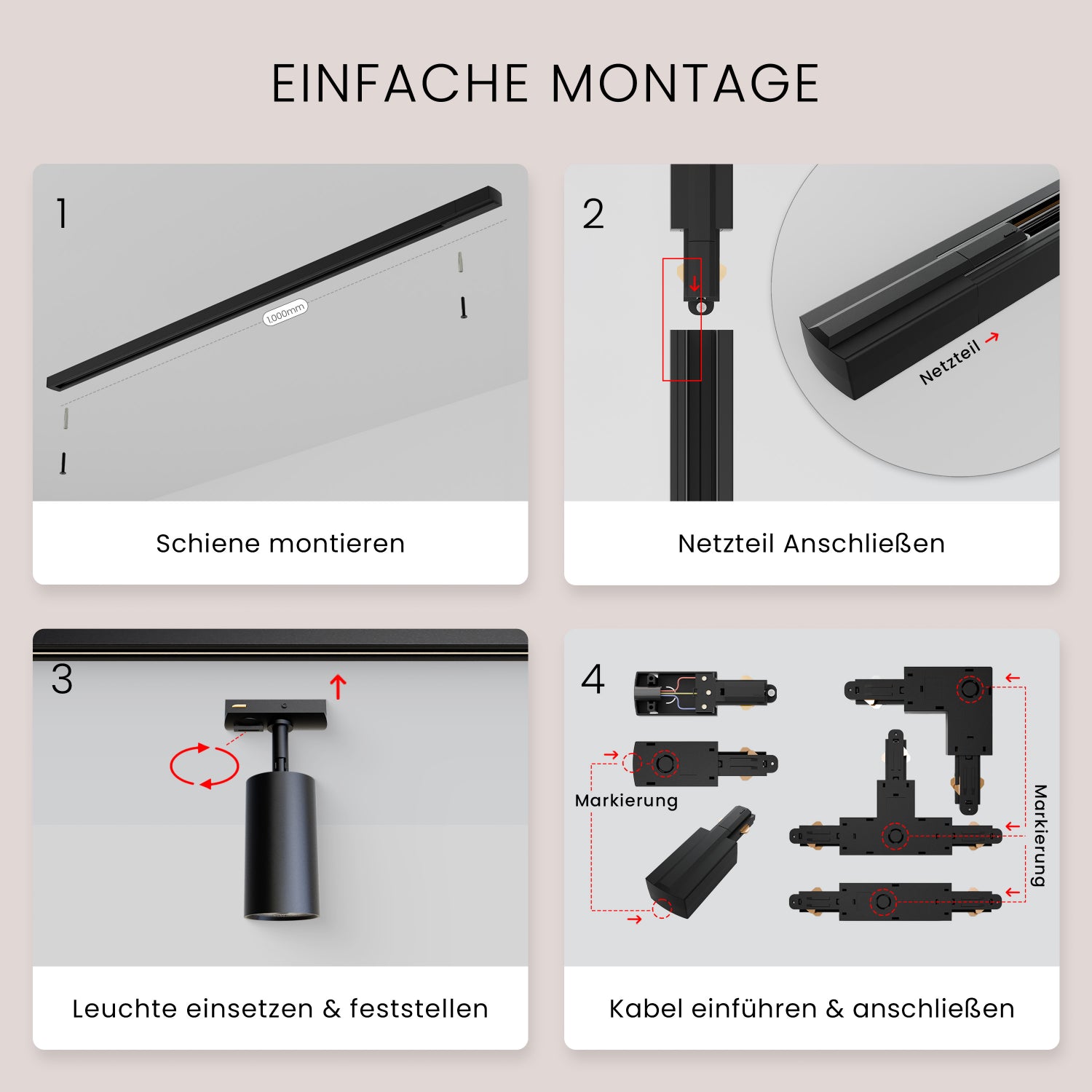 Schienensystem Set 6