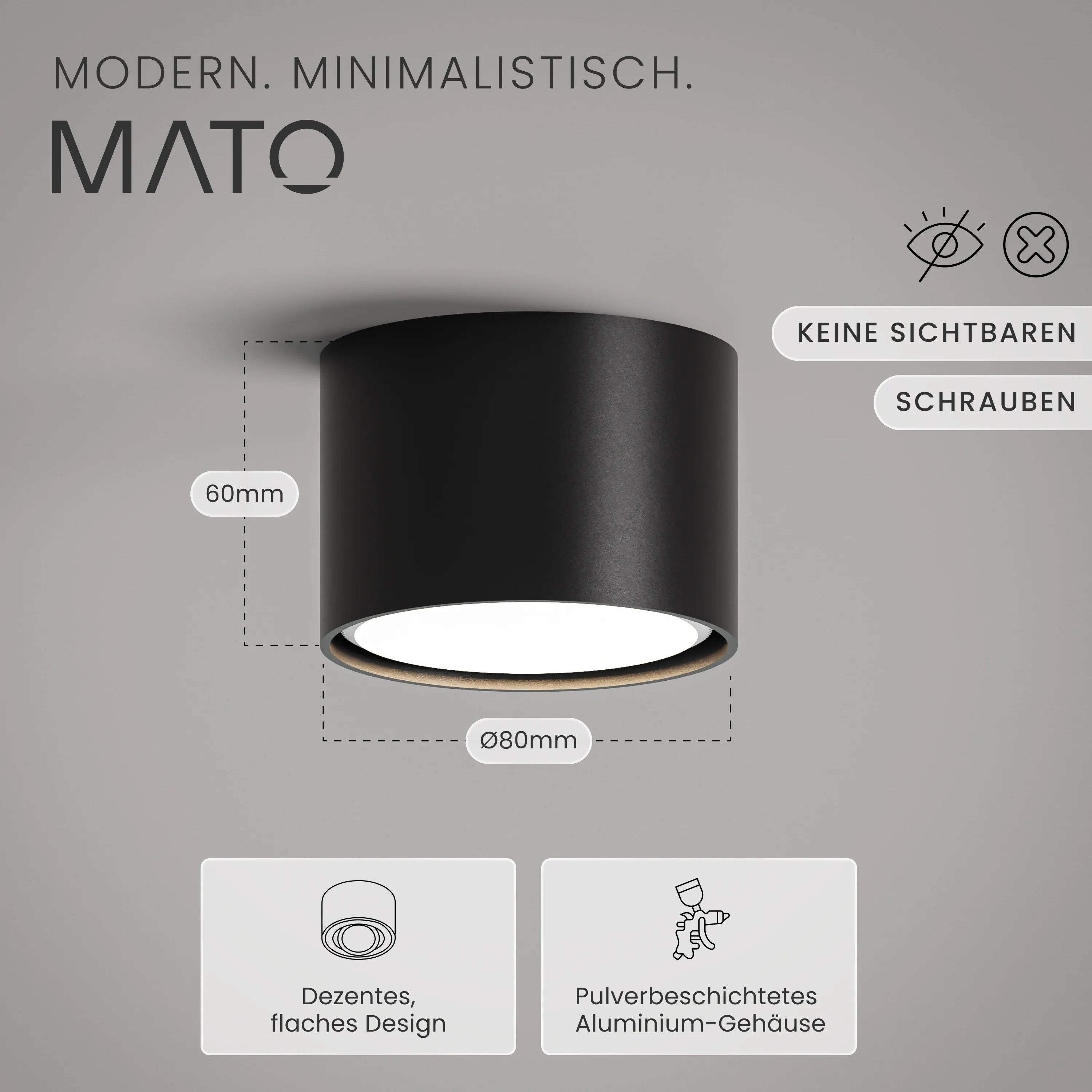 Aufbauspot EVA, GX53