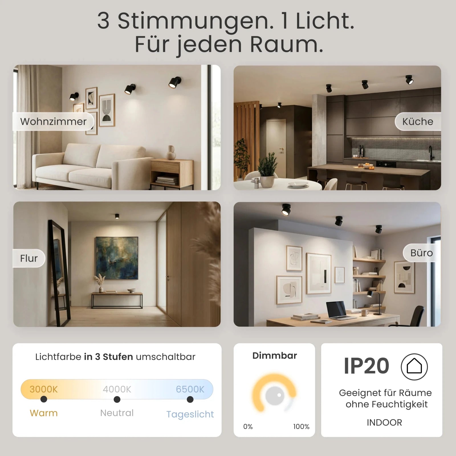 Aufbauspot VARA, GX53 - MATO