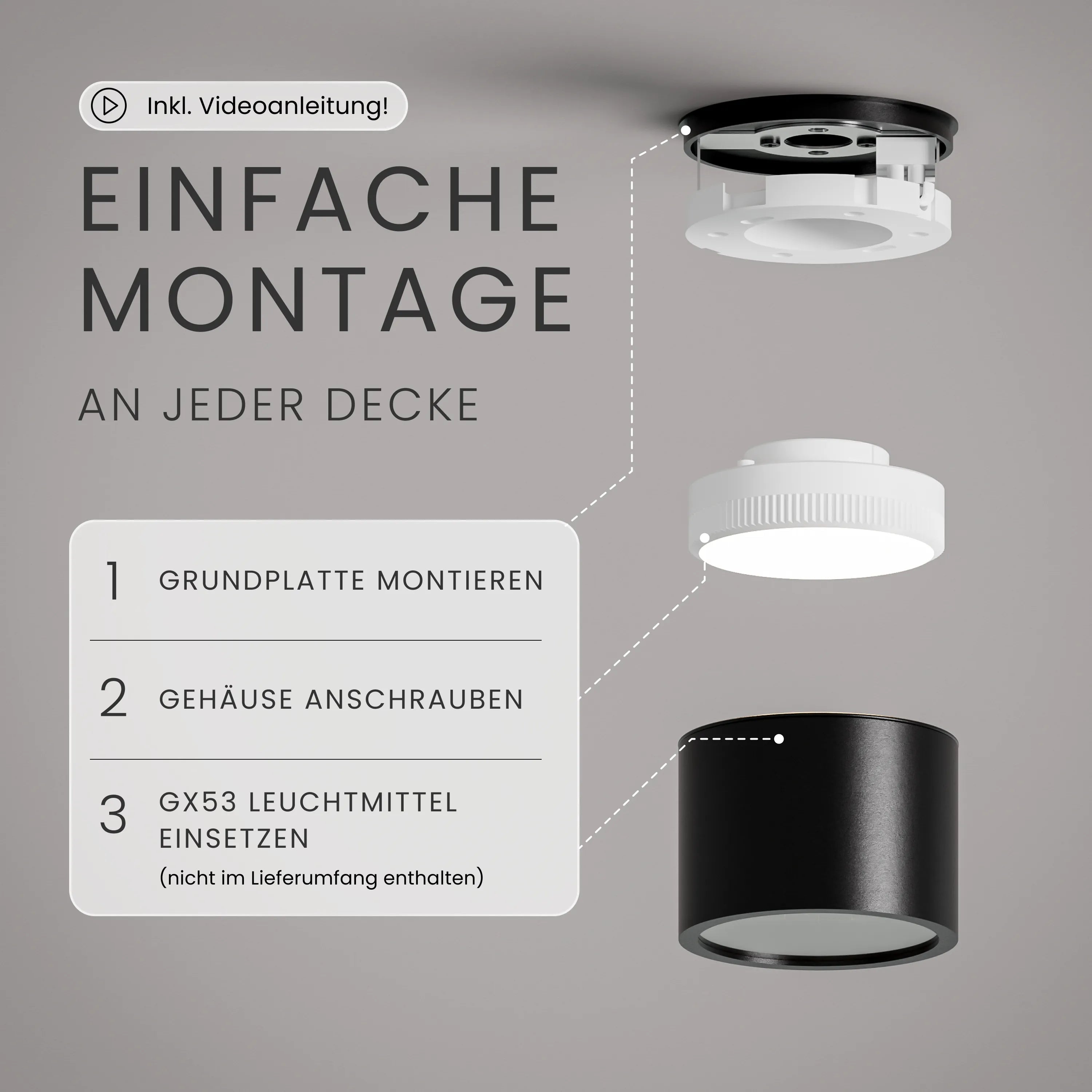 Aufbauspot IVA, GX53