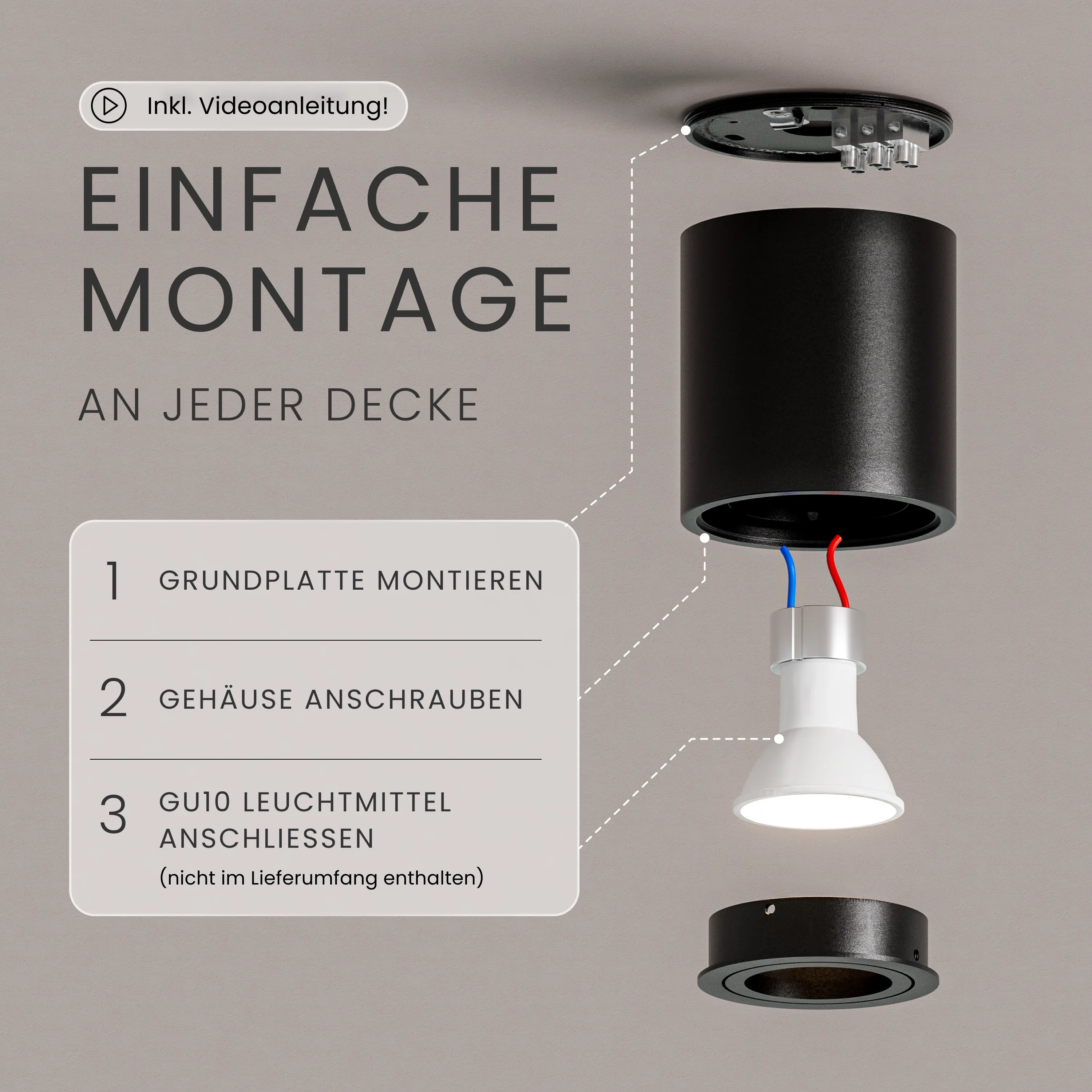 Aufbauspot VIA, GU10