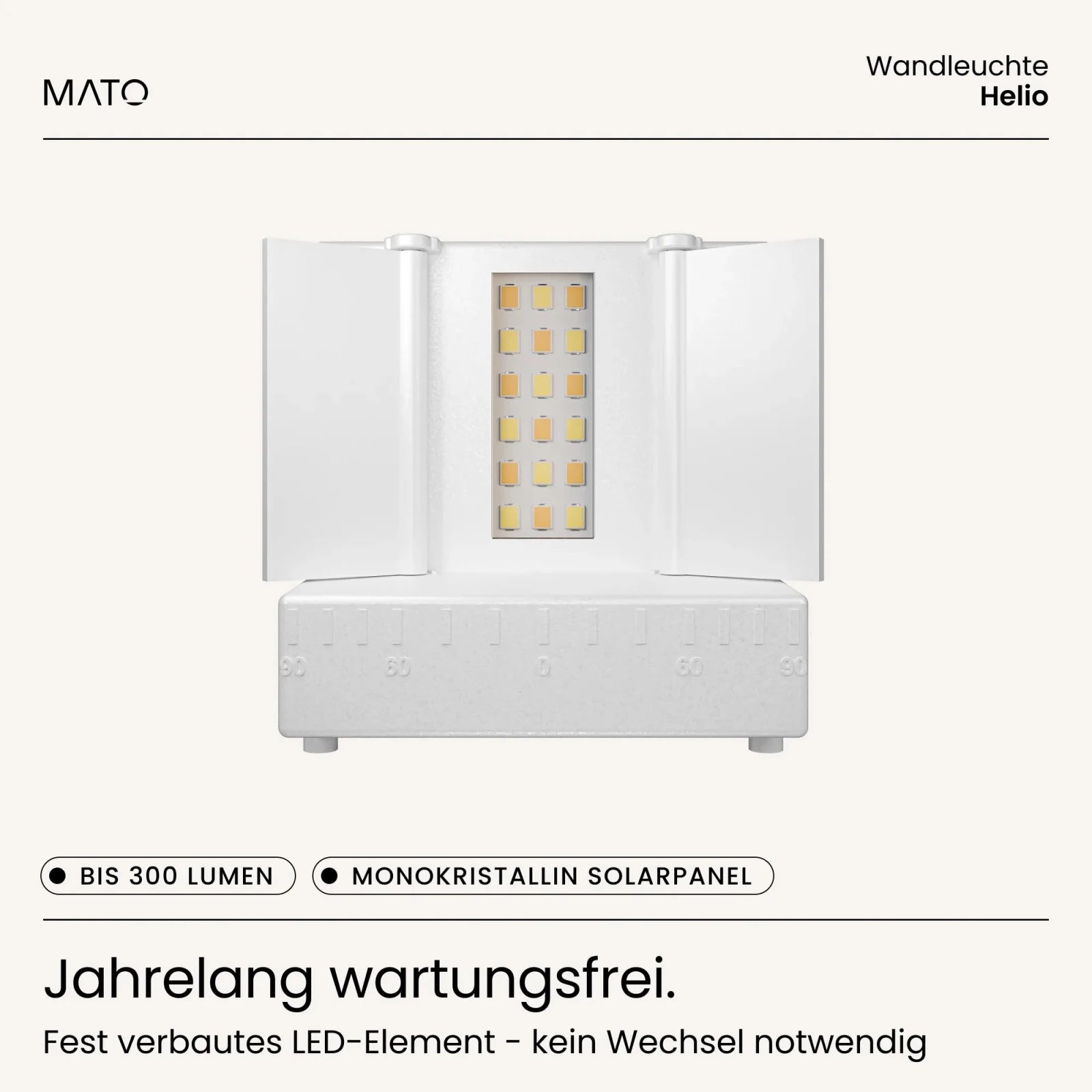 Solar Wandleuchte HELIO - MATO