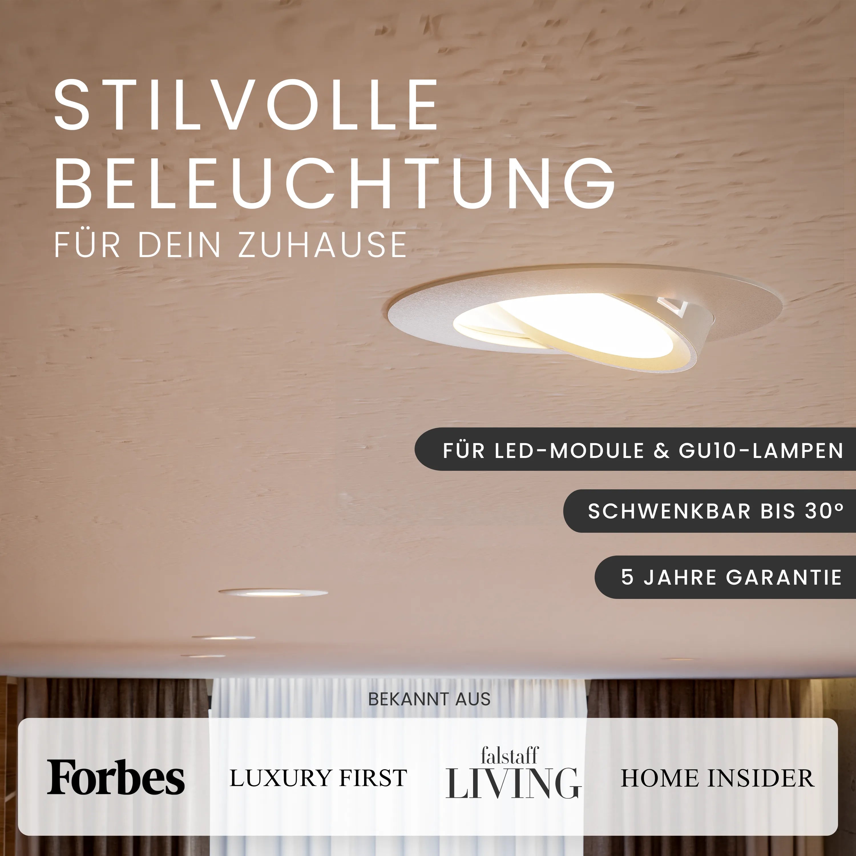 Einbaustrahler NUO, ohne Leuchtmittel