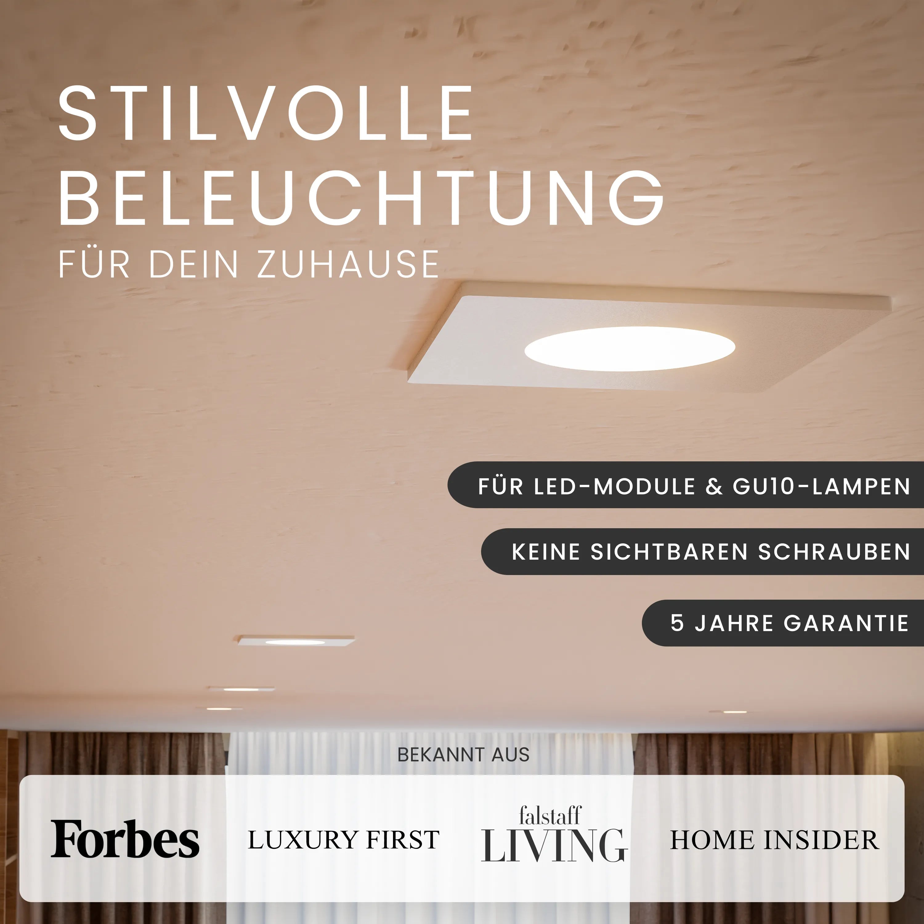 Einbaustrahler TEA, ohne Leuchtmittel