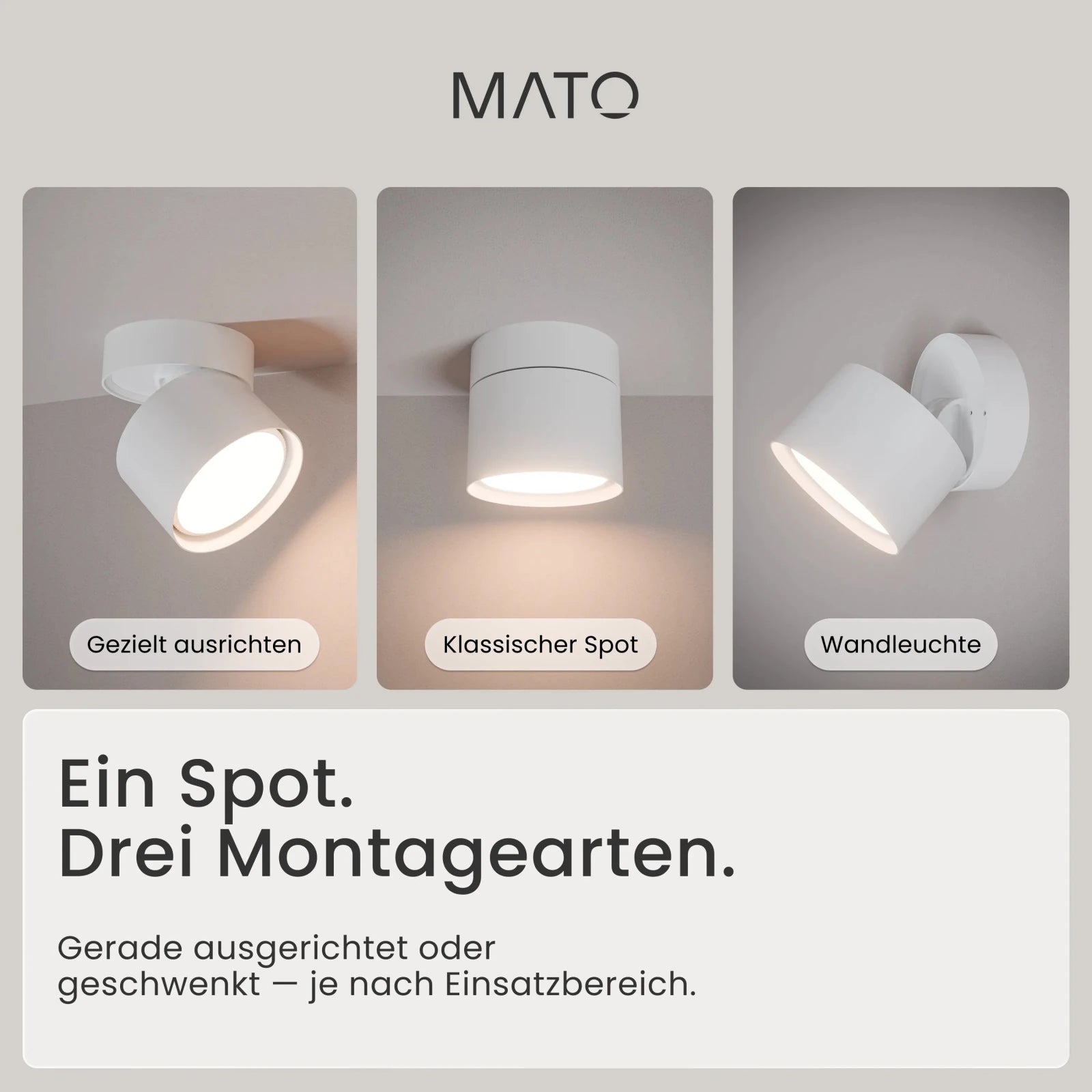 Aufbauspot VARA, GX53 - MATO