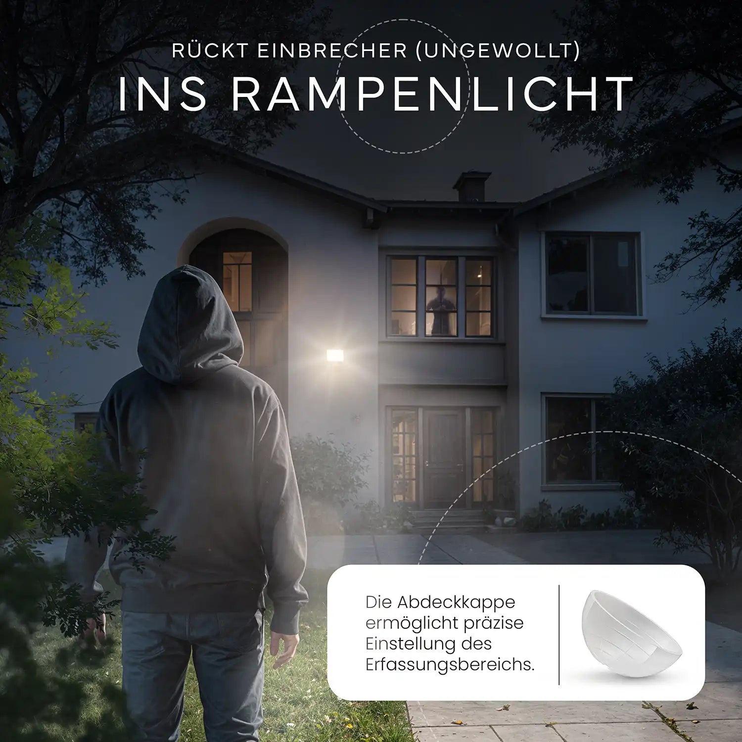 Wandleuchte LUMAX mit Sensor