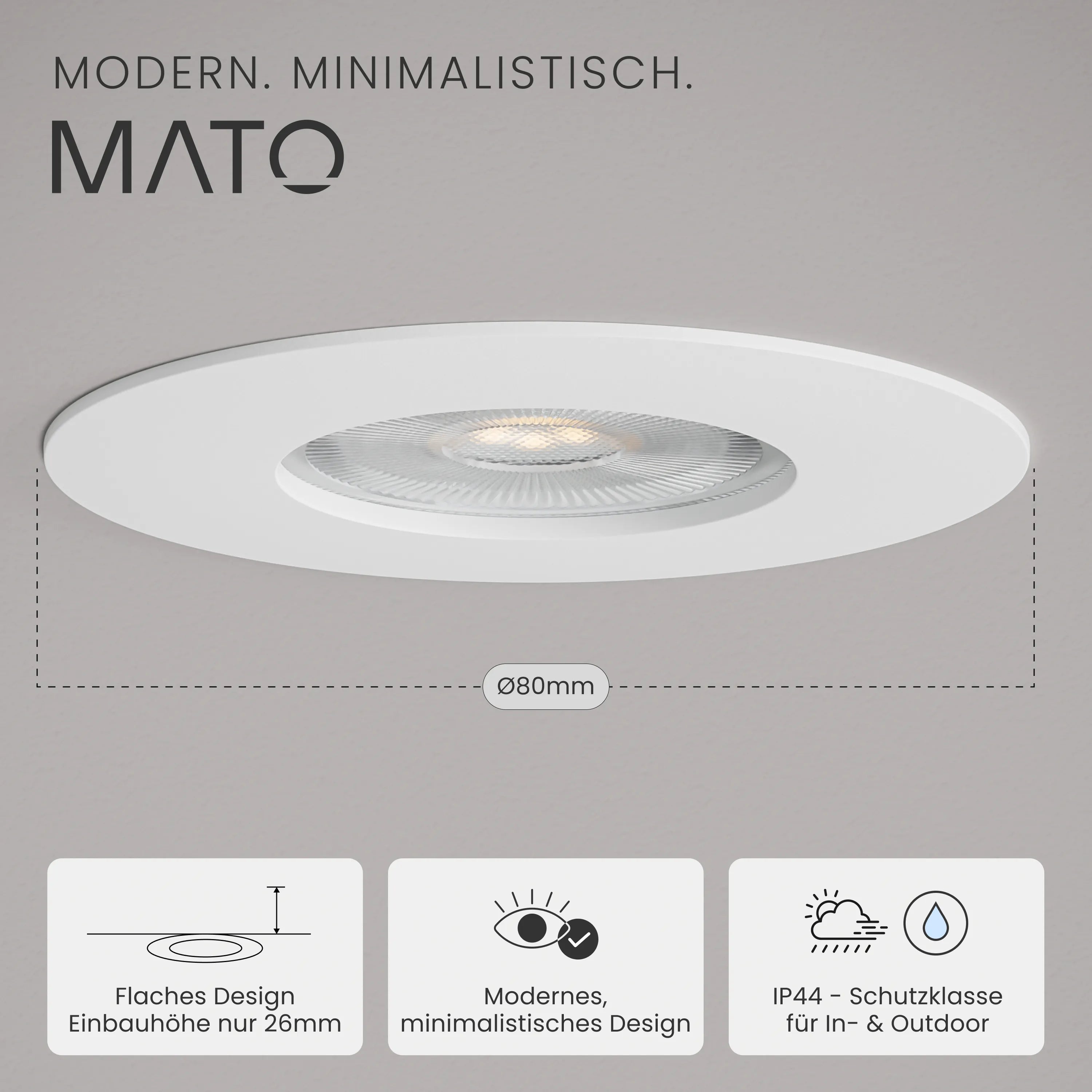 Einbaustrahler NUA, ohne Leuchtmittel