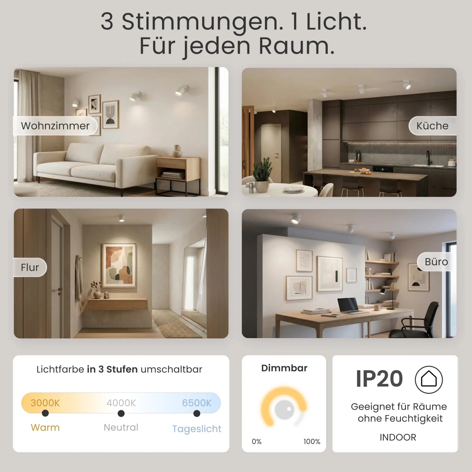 Aufbauspot VARA, GX53 - MATO