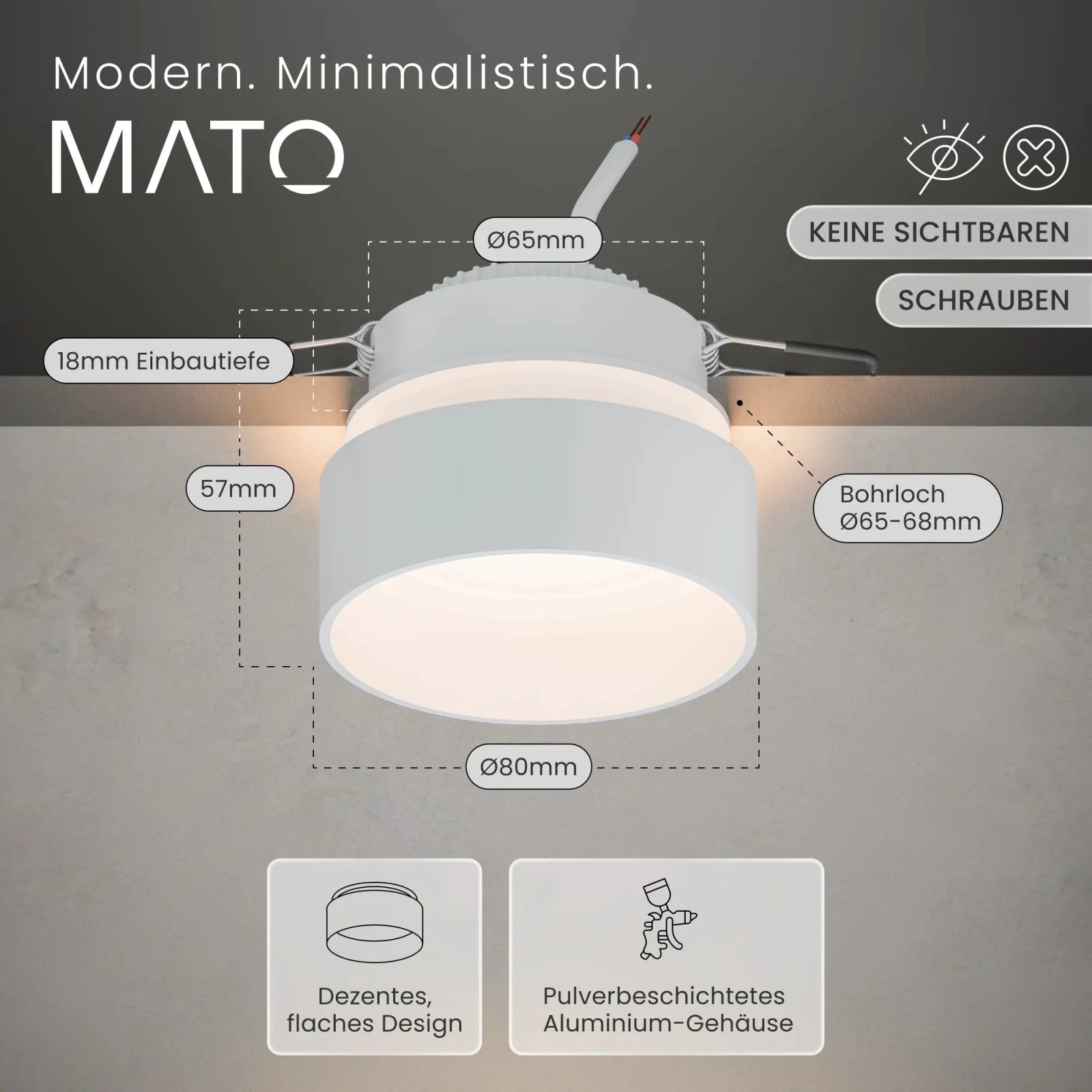 Einbauspot LURA - MATO