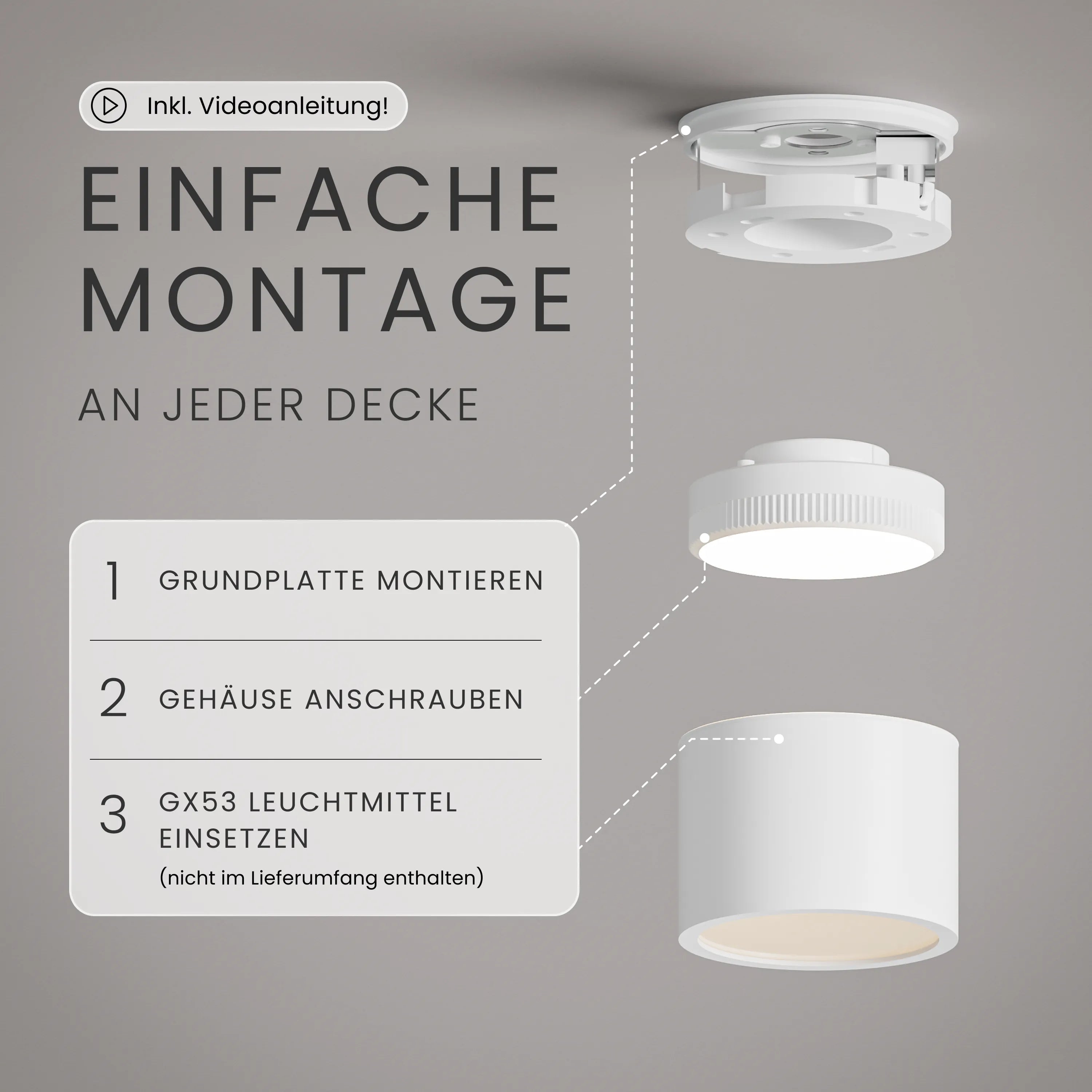 Aufbauspot IVA, GX53