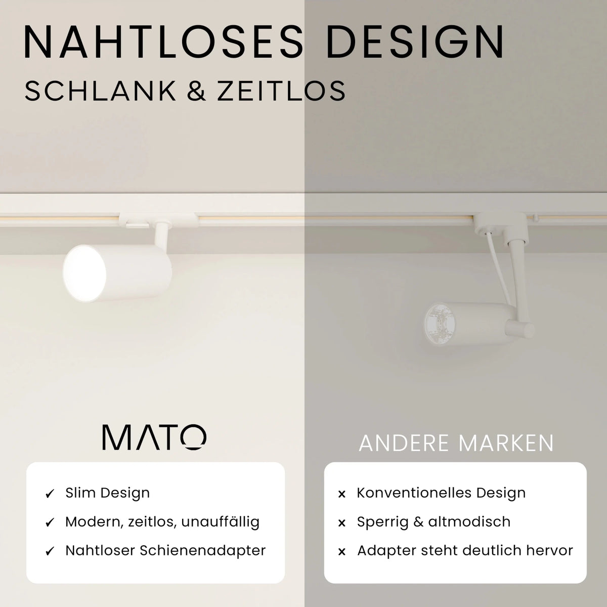 Schienensystem Stangen Abhängung
