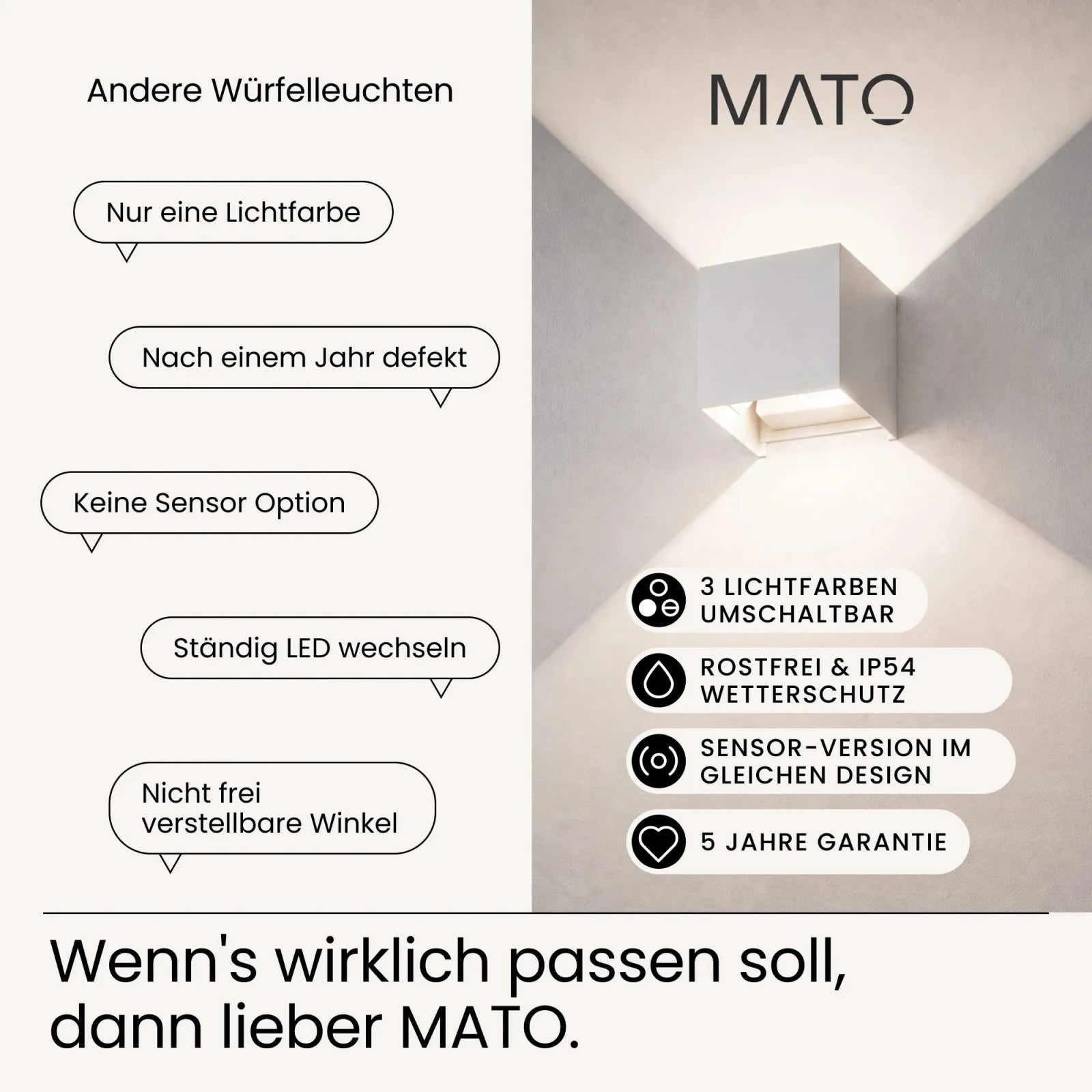 Wandleuchte LUMA - MATO