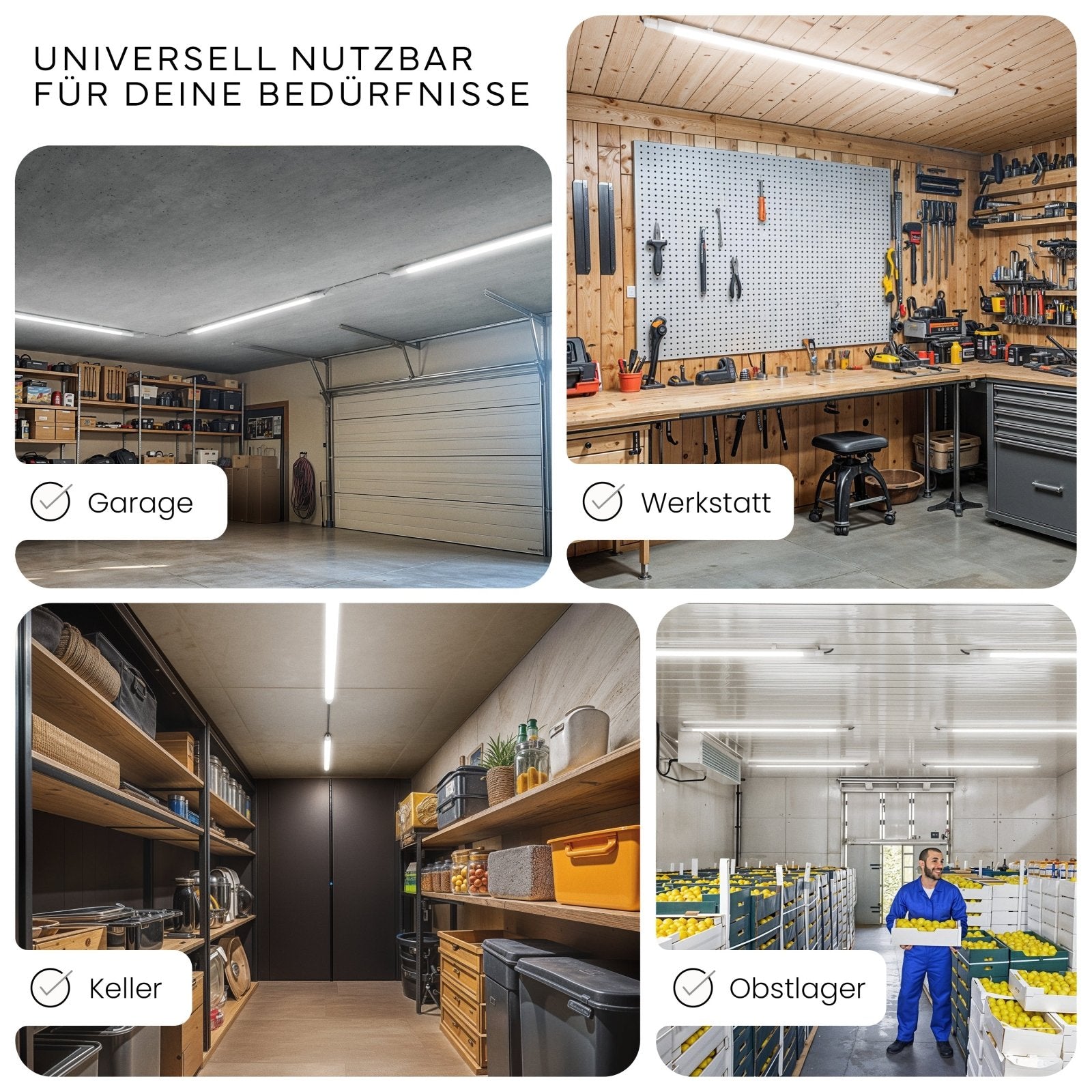 LED Feuchtraumleuchte SLIM, 150cm - MATO