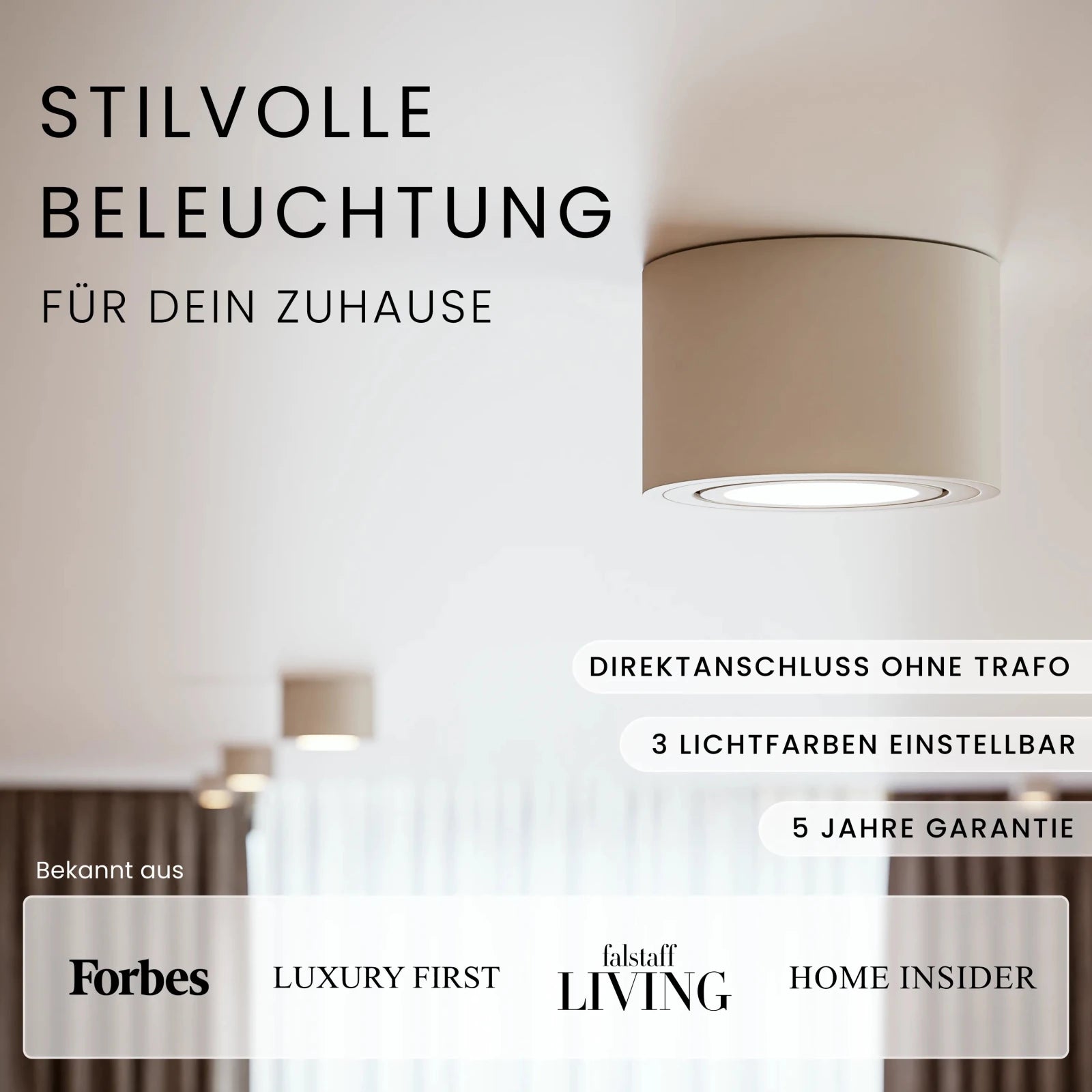 Aufbauspot OVA, ohne Leuchtmittel - MATO