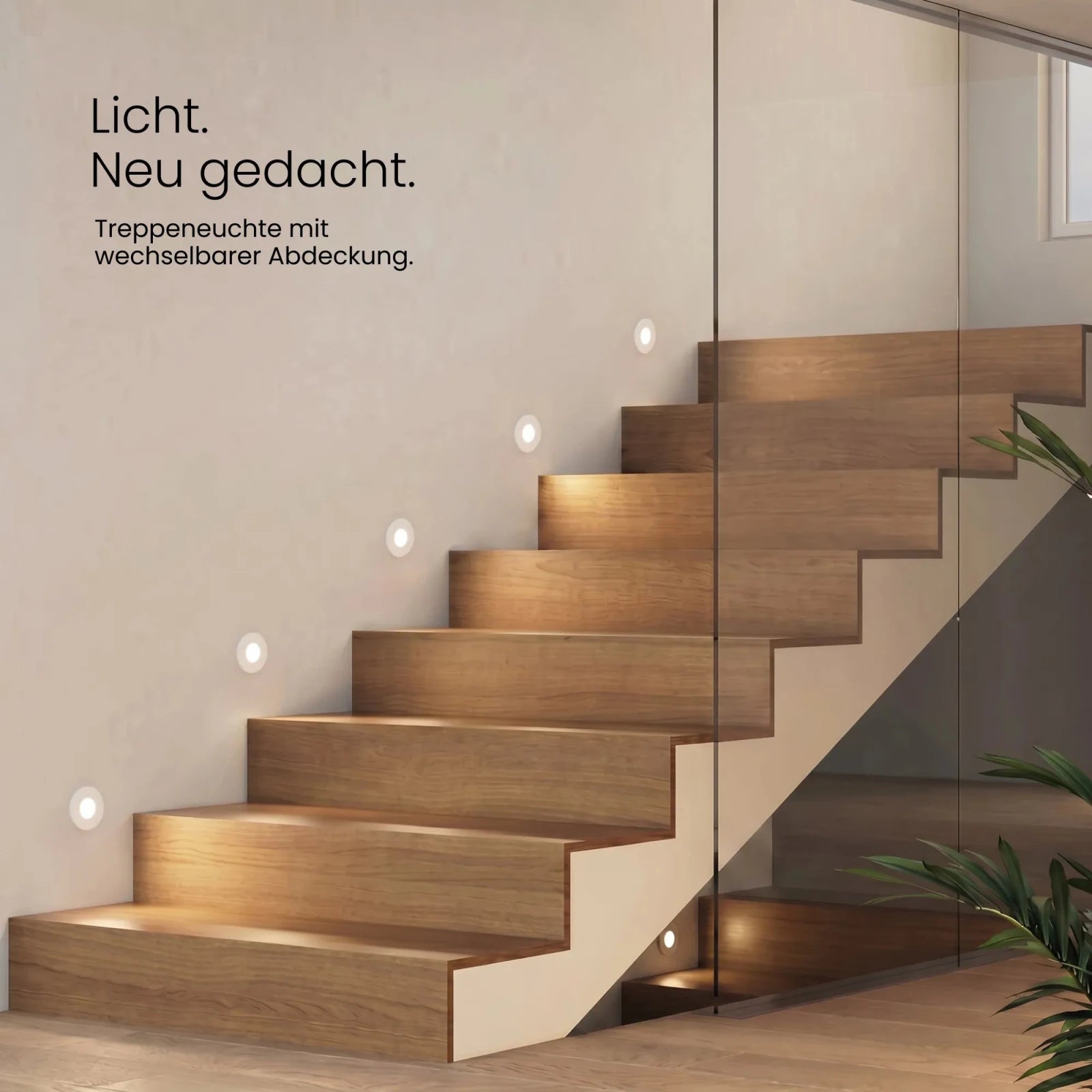 Treppenleuchte MODU, rund - MATO