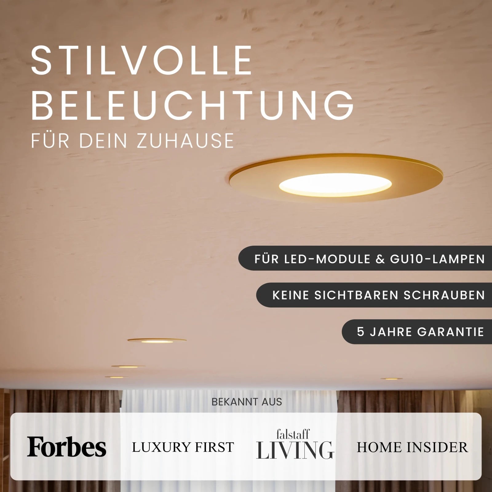 Einbaustrahler NUA, ohne Leuchtmittel - MATO