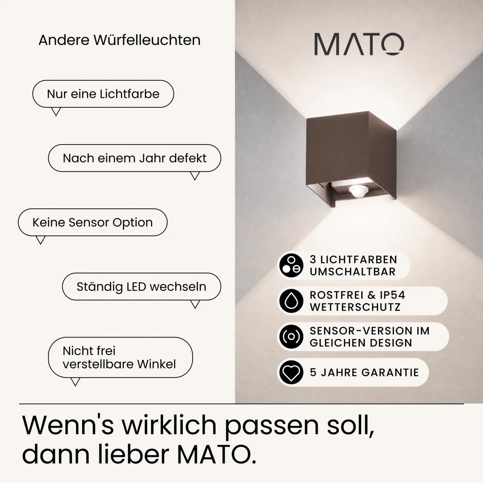 Wandleuchte LUMA-S - MATO