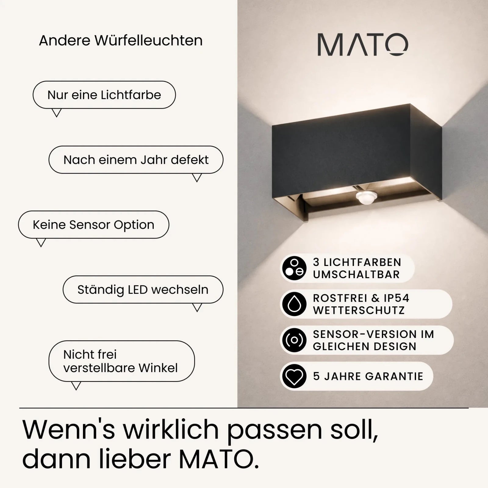 Wandleuchte LUMA-S DUO - MATO