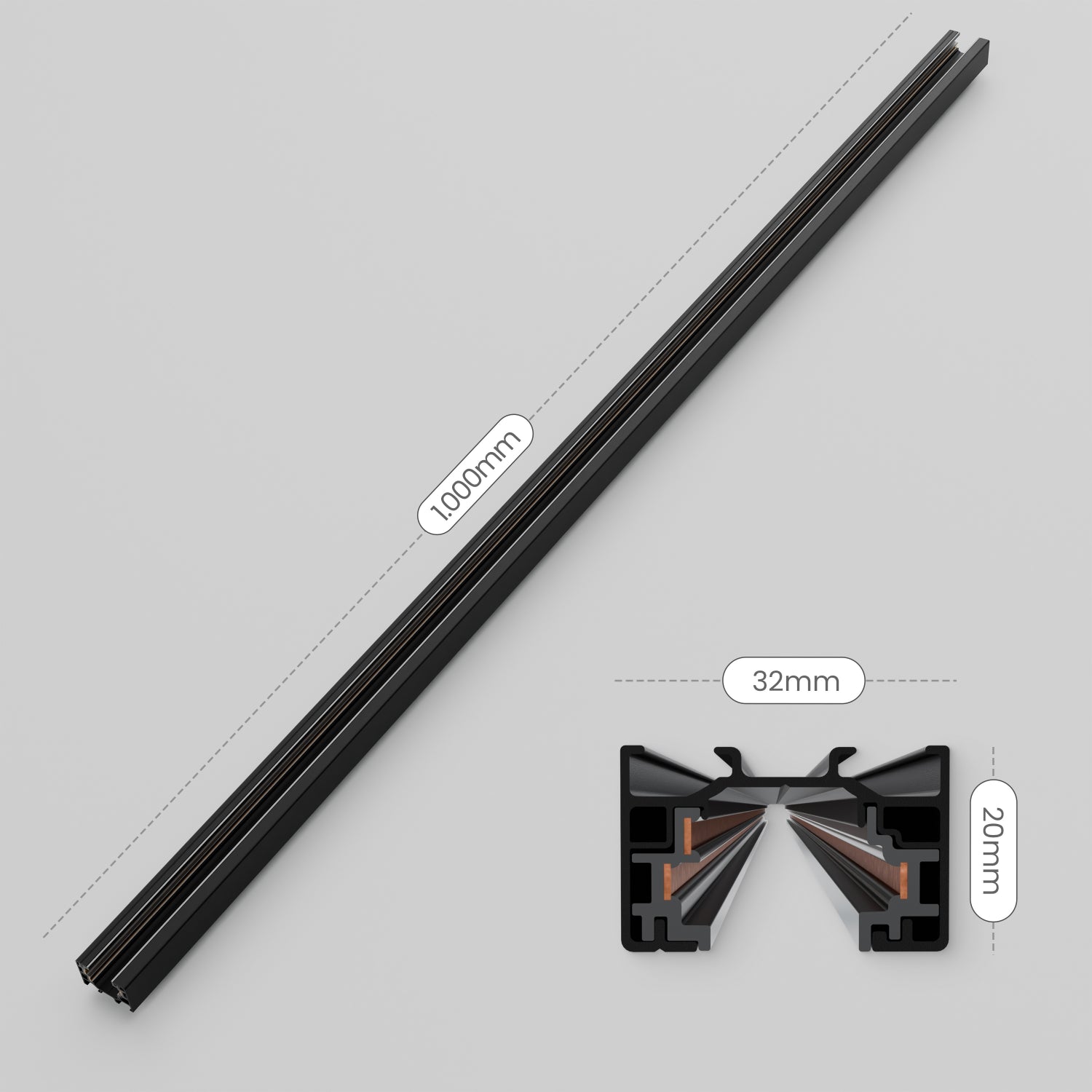 Stromschiene 1m - MATO