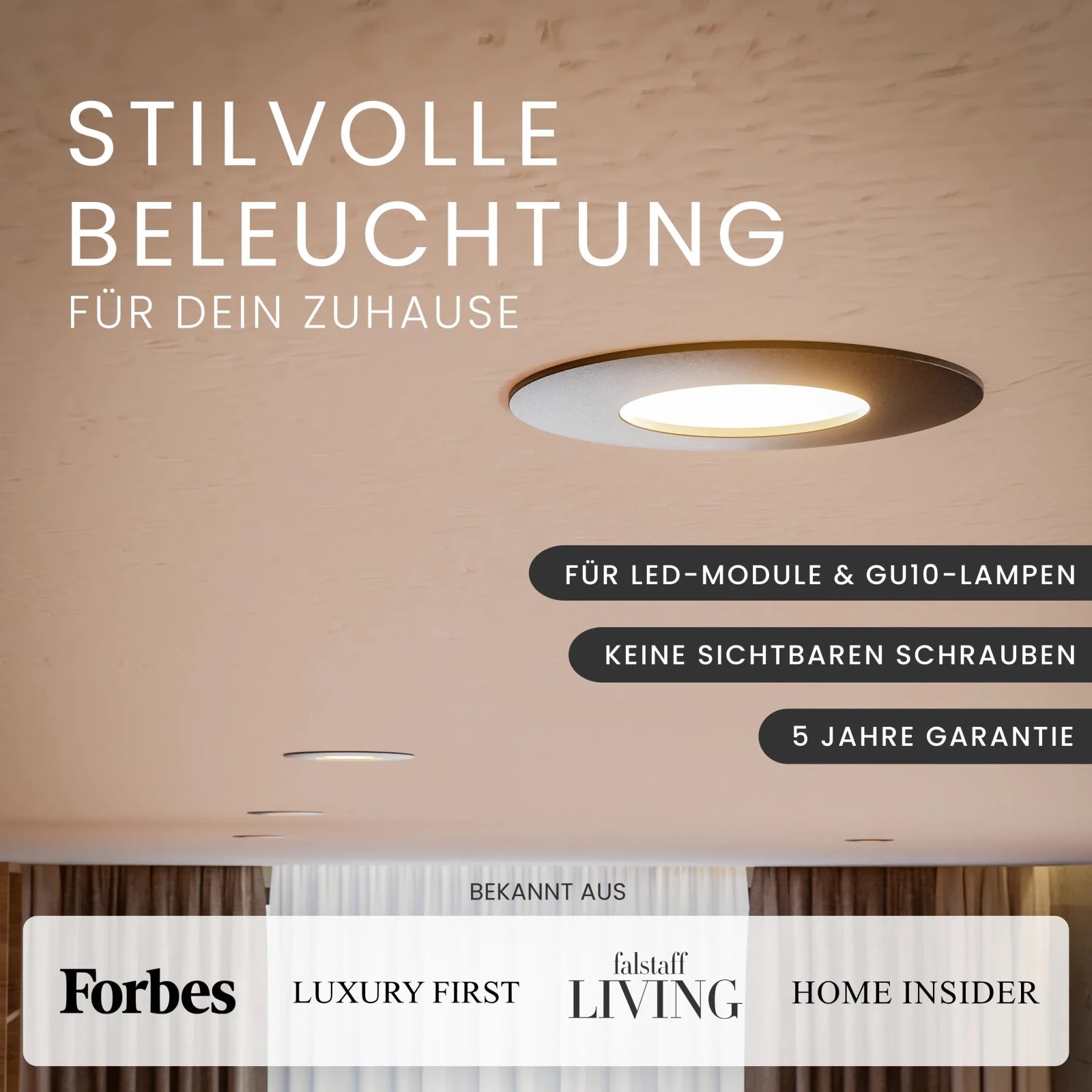 Einbaustrahler NUA, ohne Leuchtmittel - MATO