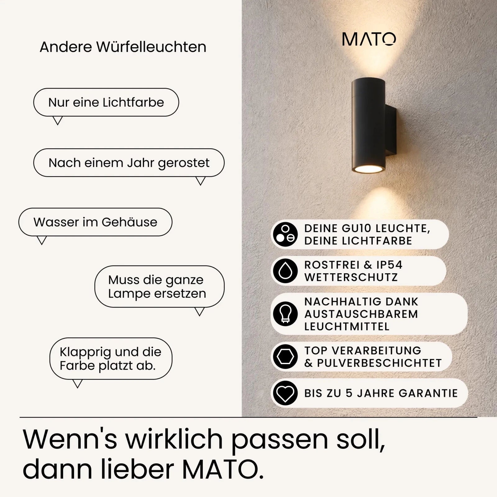 Wandleuchte ROYA DUO - MATO