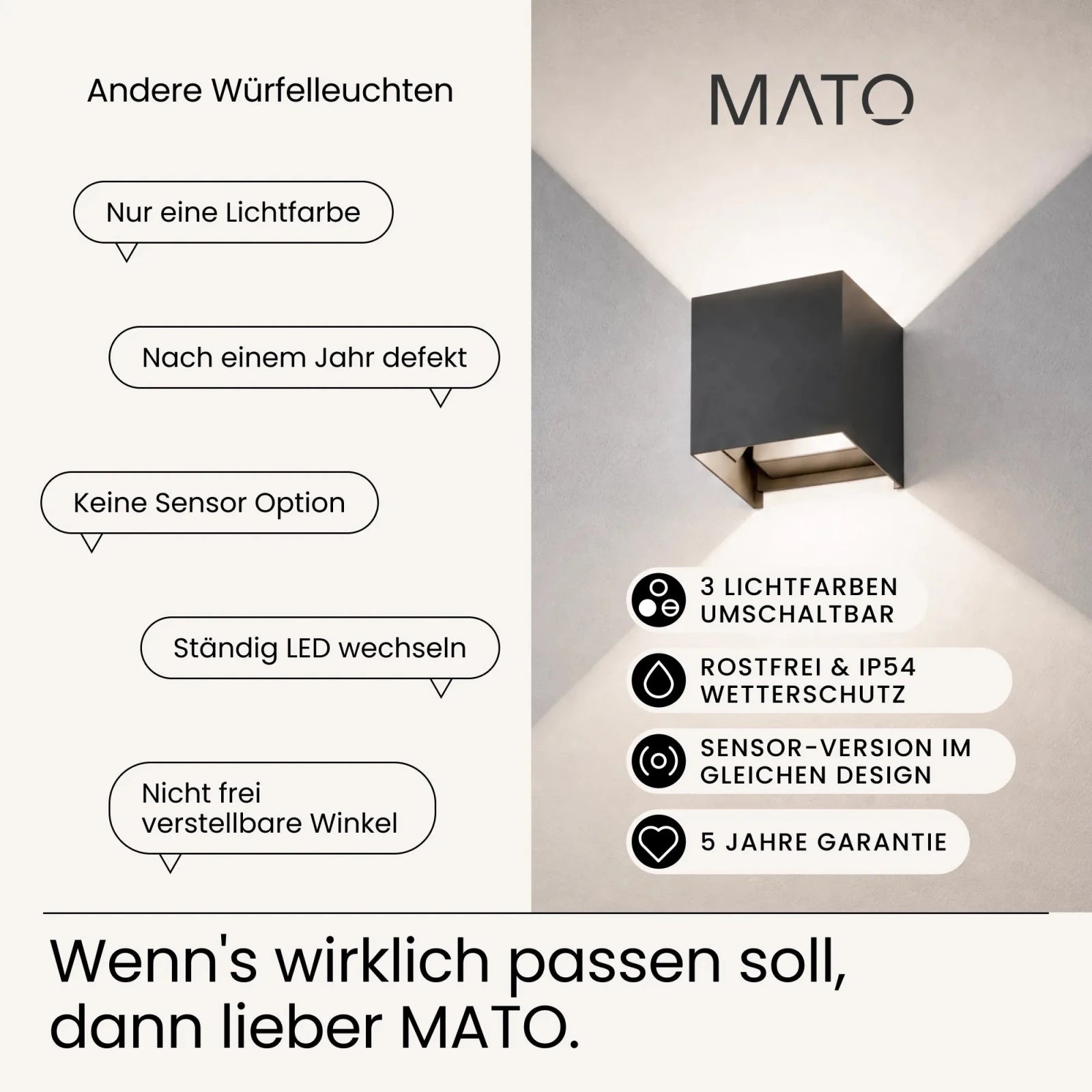 Wandleuchte LUMA - MATO