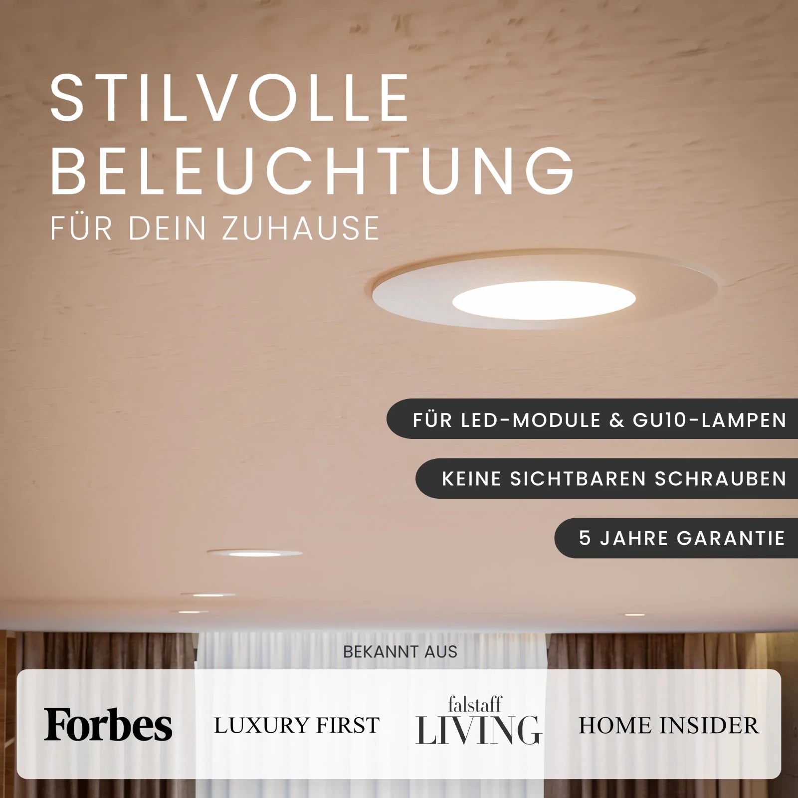 Einbaustrahler NUA, ohne Leuchtmittel - MATO