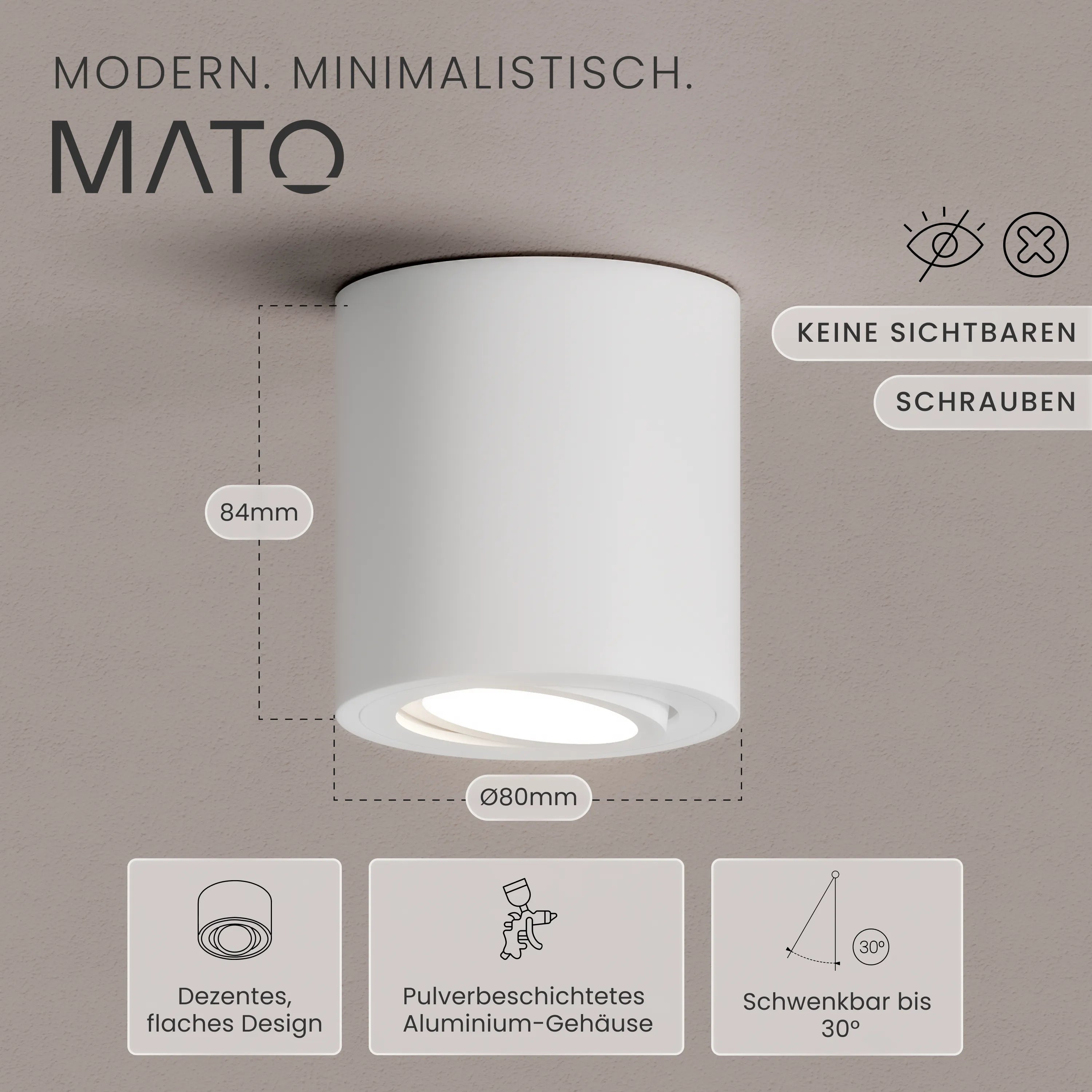 Aufbauspot VIA, GU10