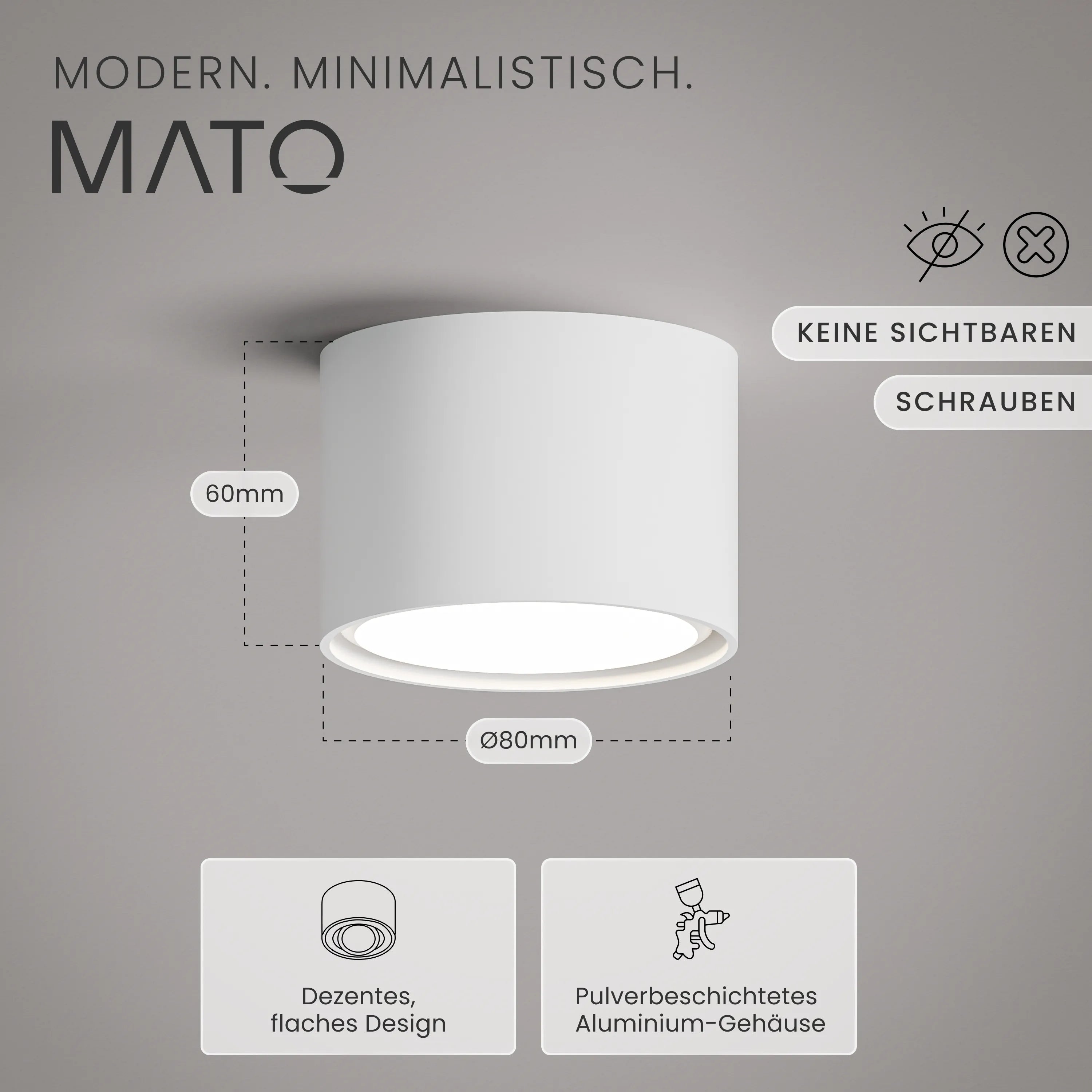 Aufbauspot EVA, GX53