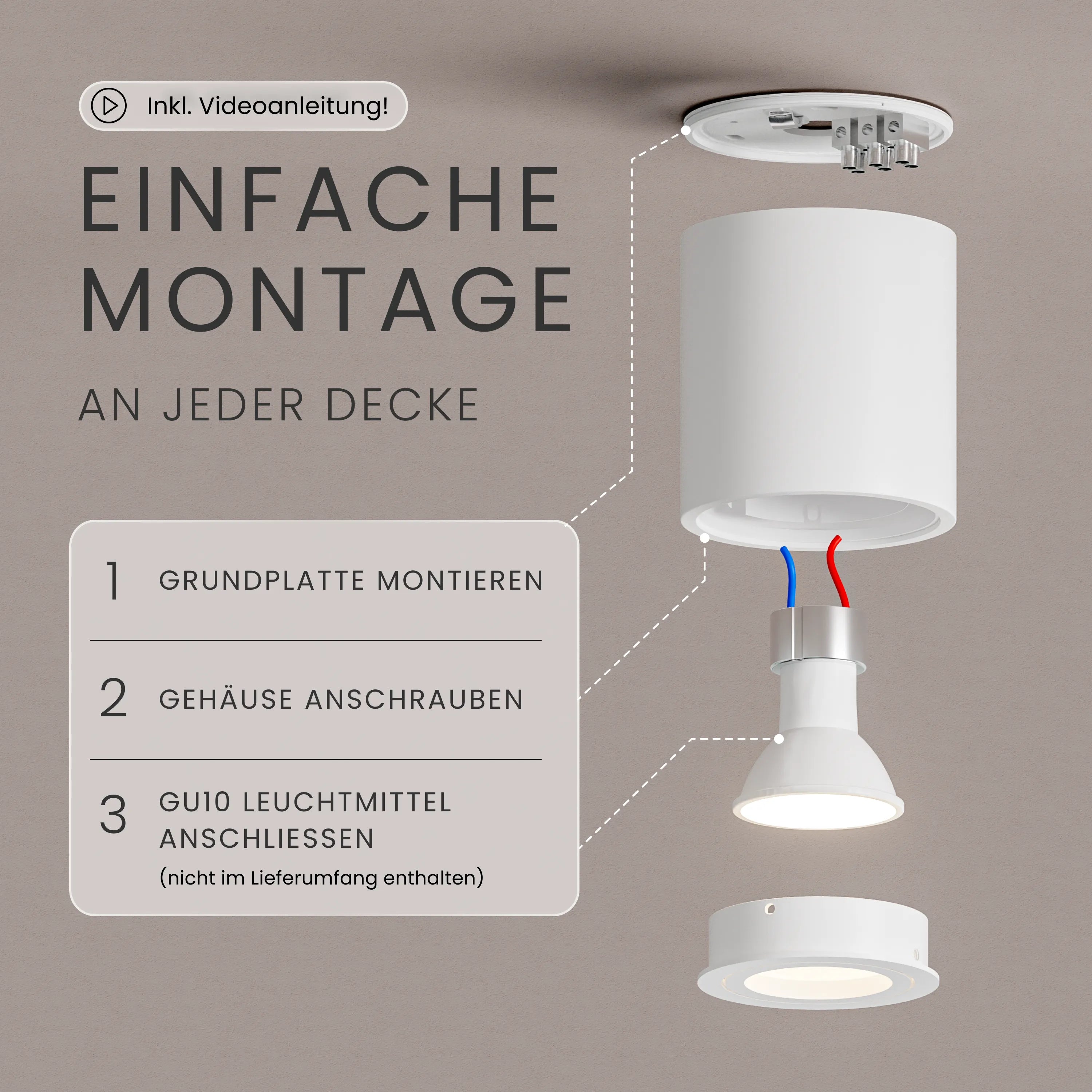 Aufbauspot VIA, GU10