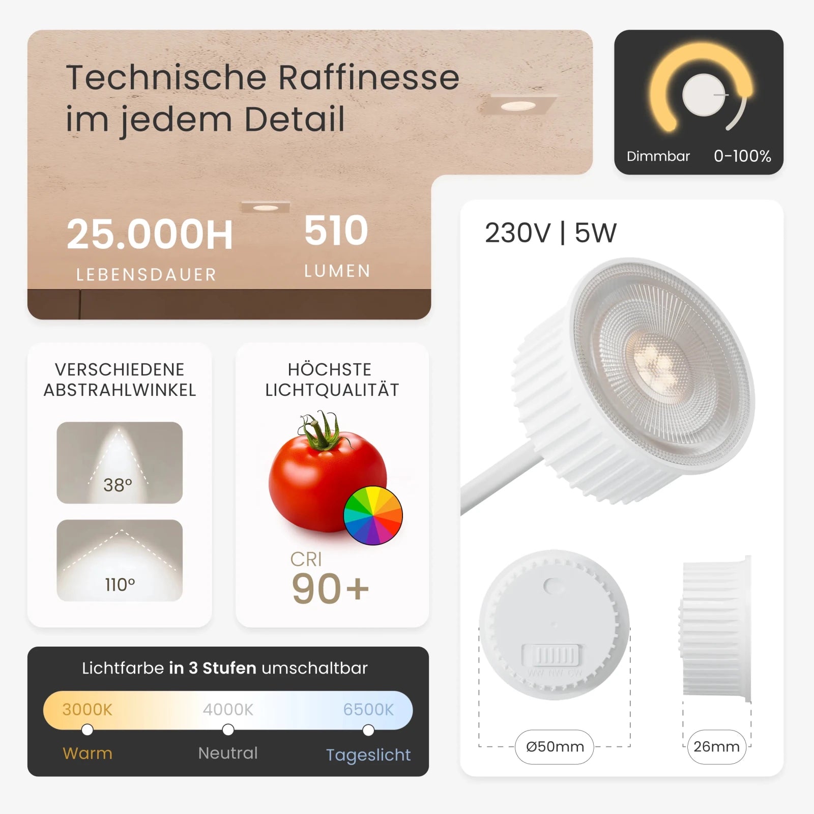 Einbaustrahler TEA - MATO