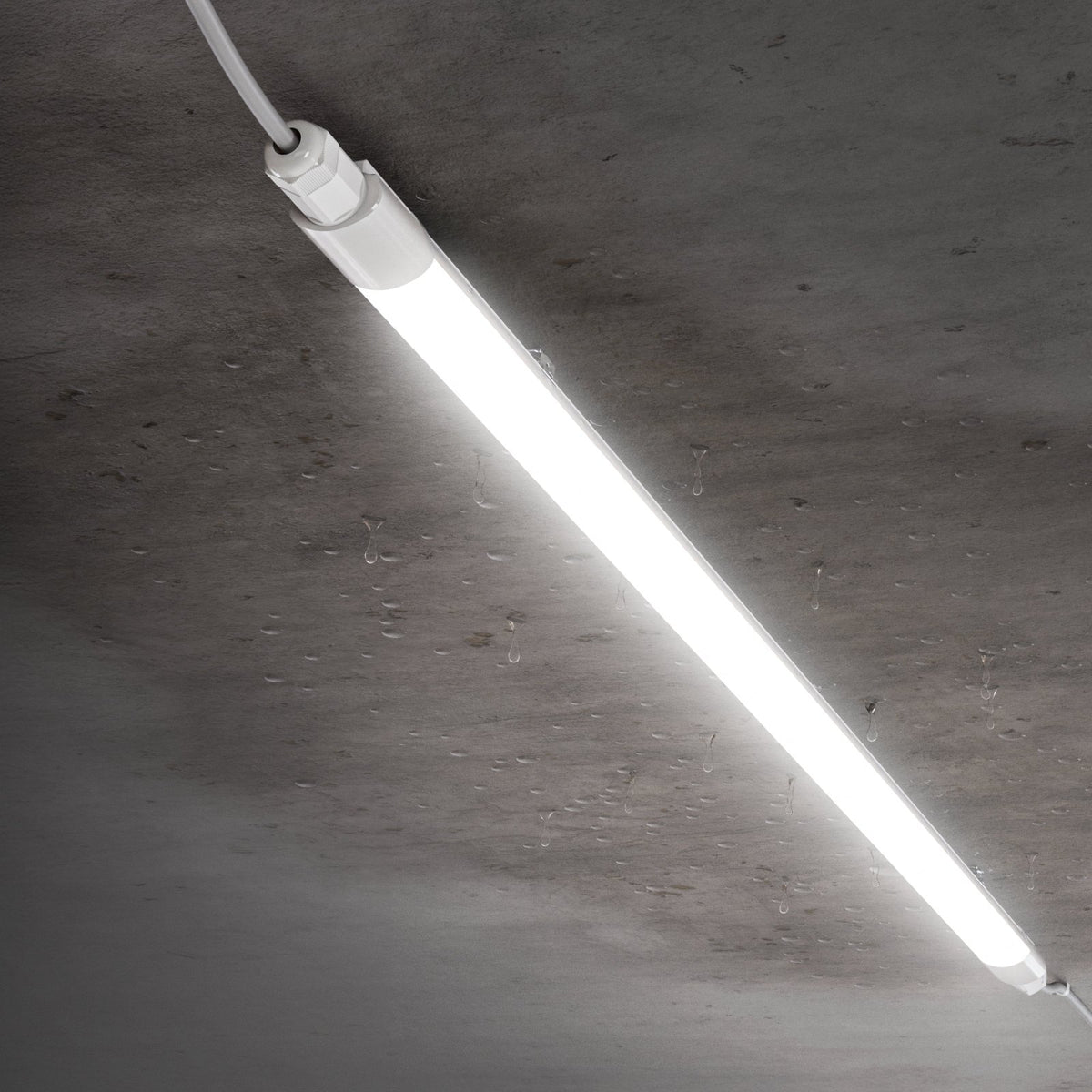 LED Feuchtraumleuchte 120cm SLIM – Flach, hell & IP65